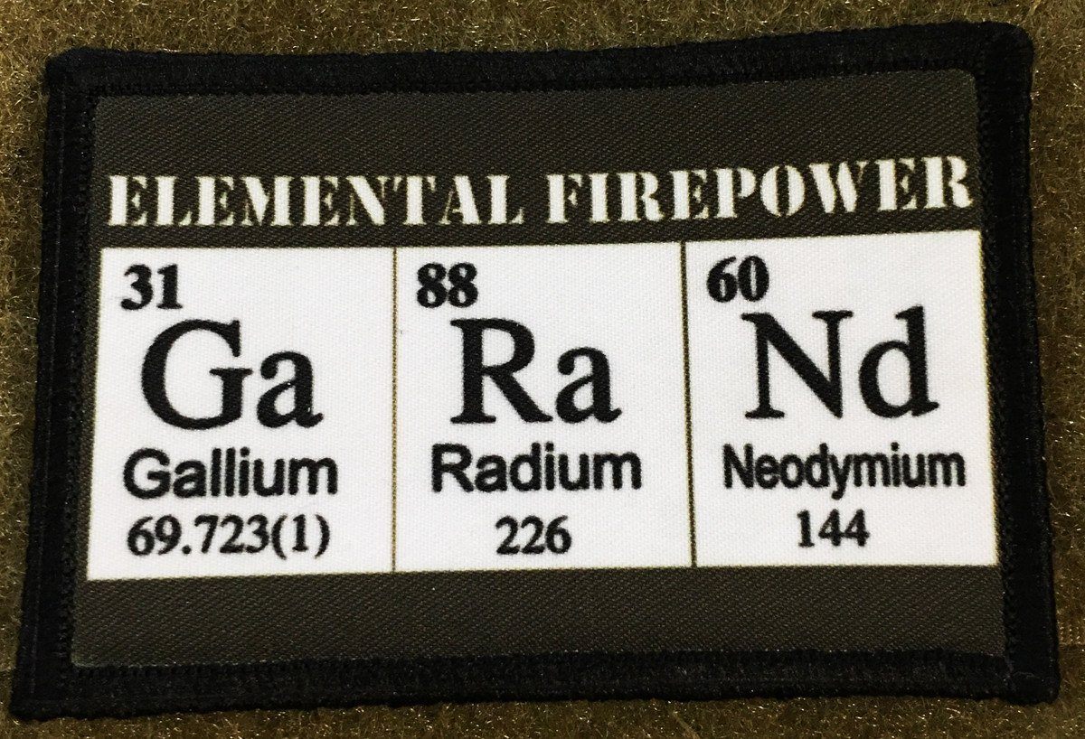 M1 Garand Elemental Firepower Morale Patch Morale Patches Redheaded T Shirts