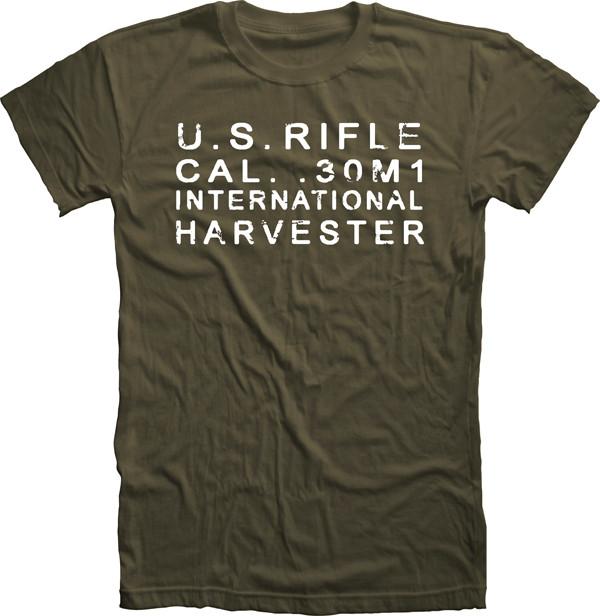 M1 Garand International Harvester T Shirt T Shirts Redheaded T Shirts Small Olive Drab