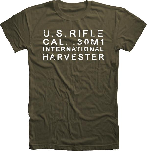 M1 Garand International Harvester T Shirt T Shirts Redheaded T Shirts Small Olive Drab 