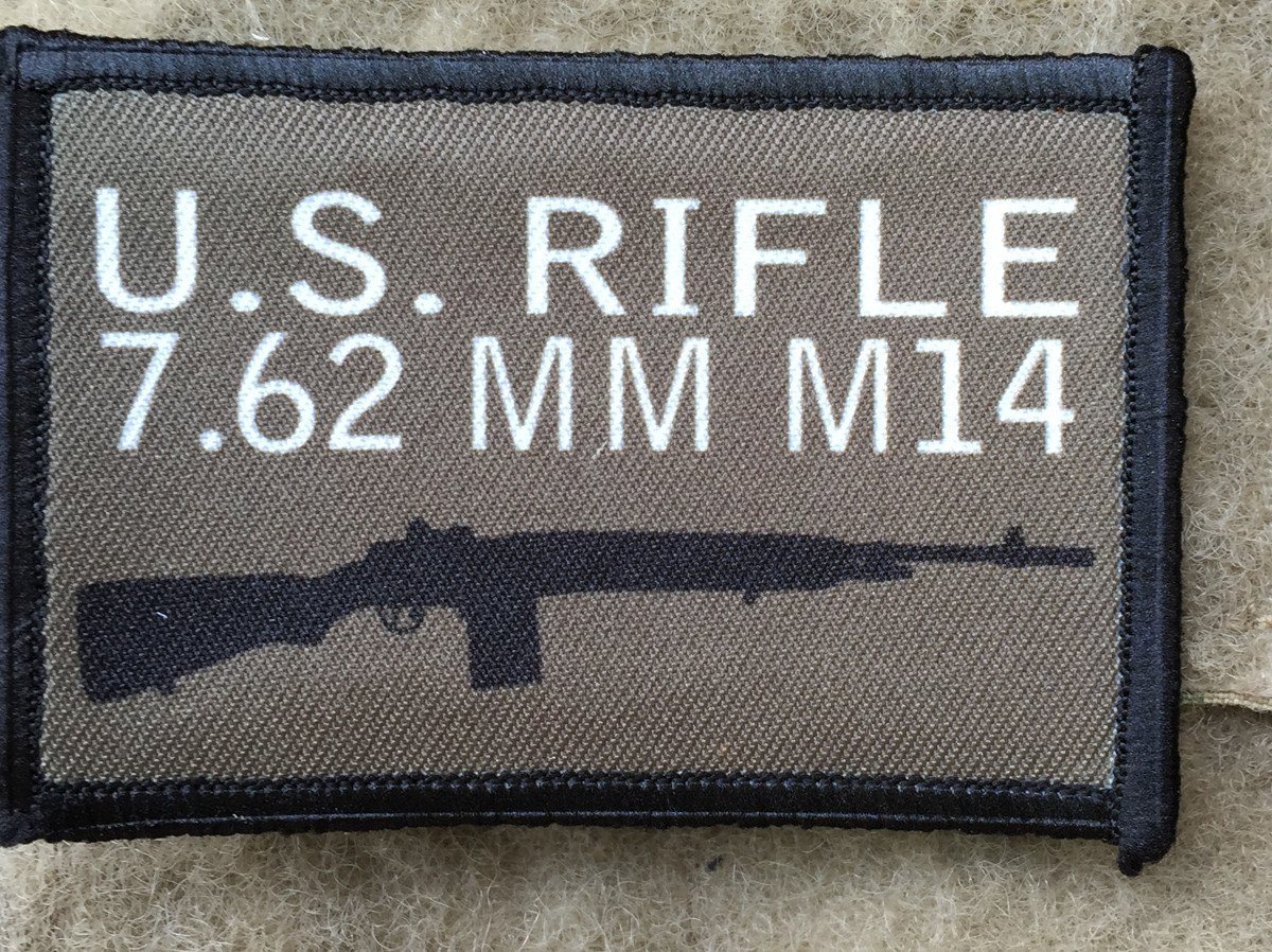 M14 Battle Rifle Morale Patch Morale Patches Redheaded T Shirts