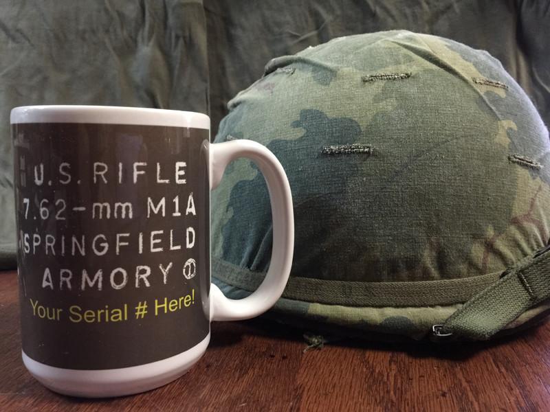 M14 /M1A Personalized Receiver Stamp Coffee Mug Coffee Mugs Redheaded T Shirts 