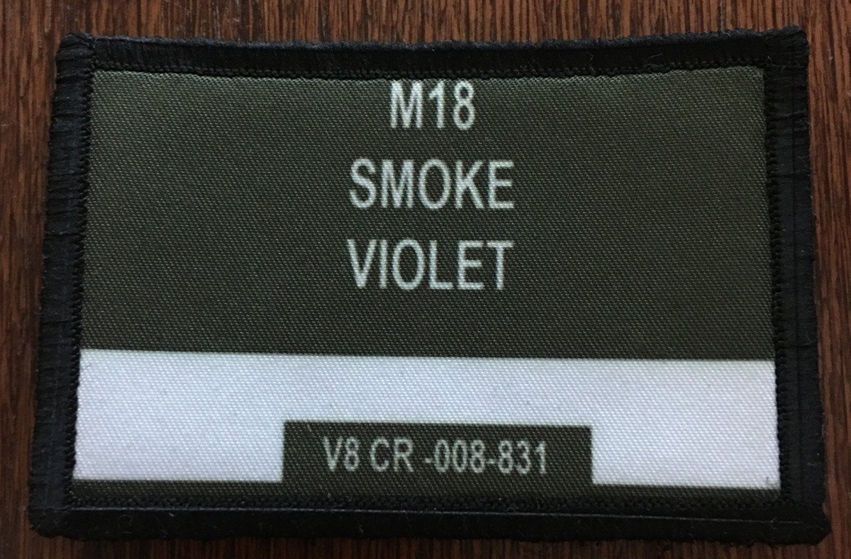 M18 Smoke Grenade Morale Patch Morale Patches Redheaded T Shirts