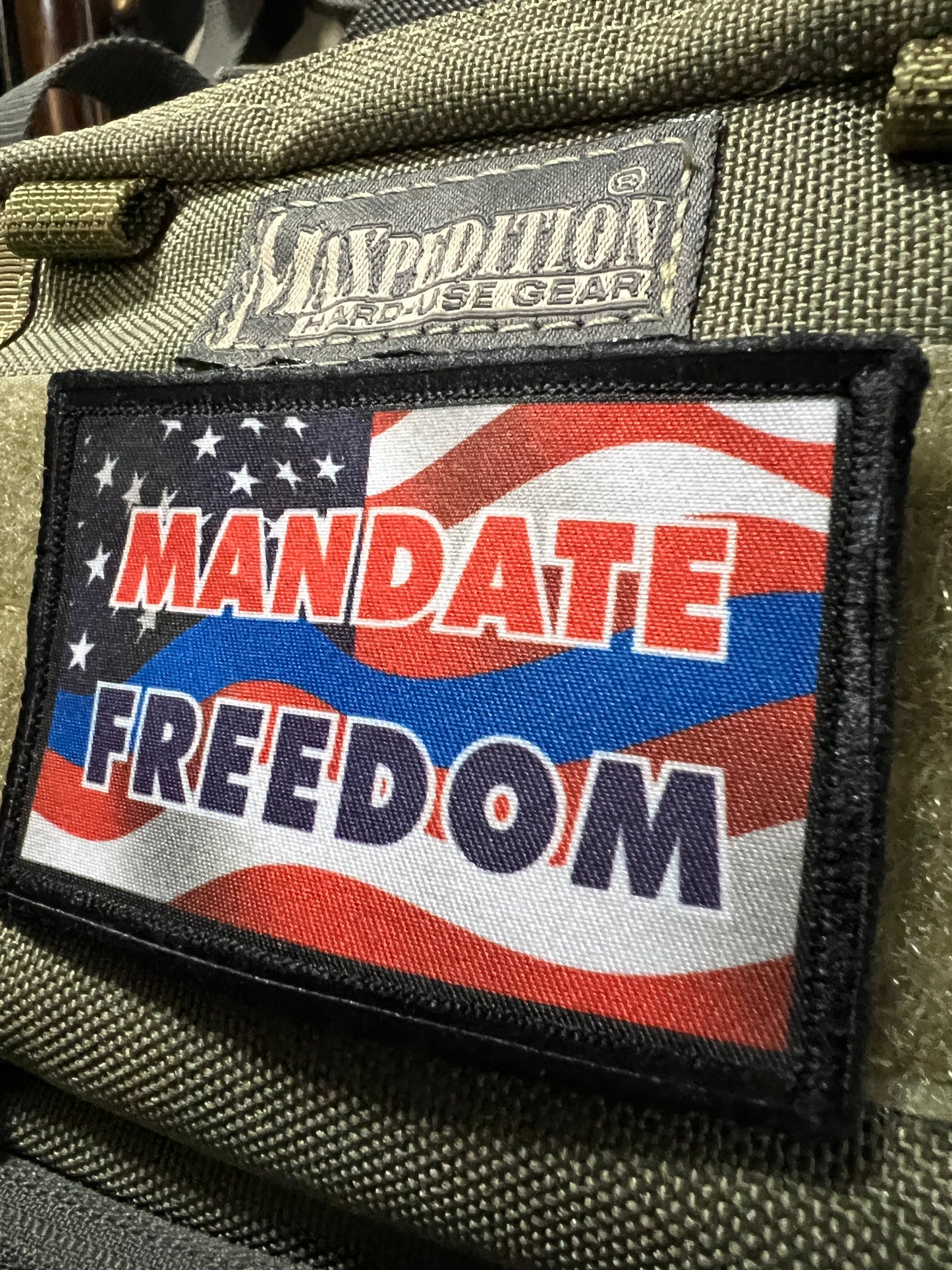 Mandate Freedom Morale Patch Morale Patches Redheaded T Shirts