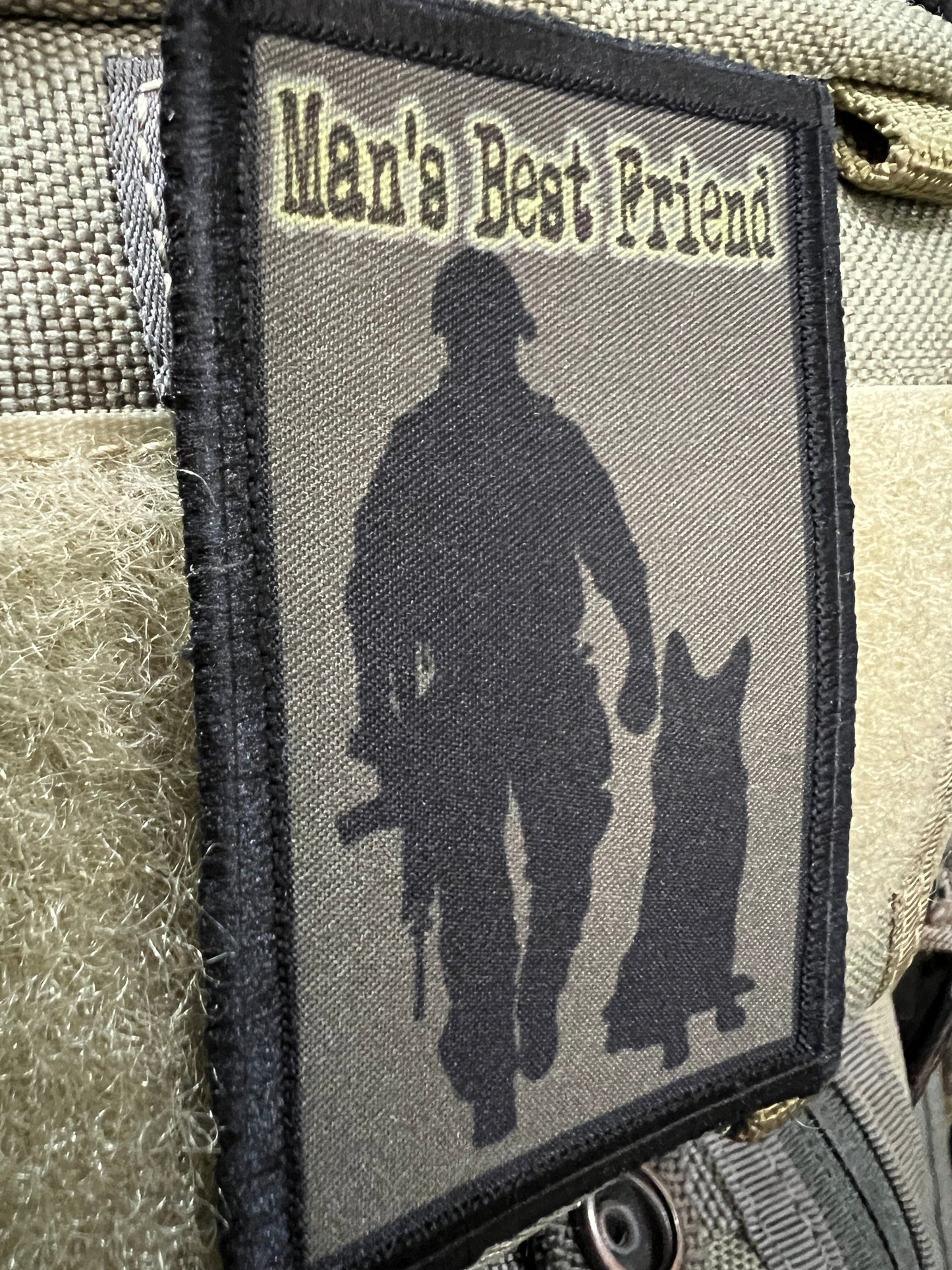 Man's Best Friend Subdued K9 Morale Patch Morale Patches Redheaded T Shirts