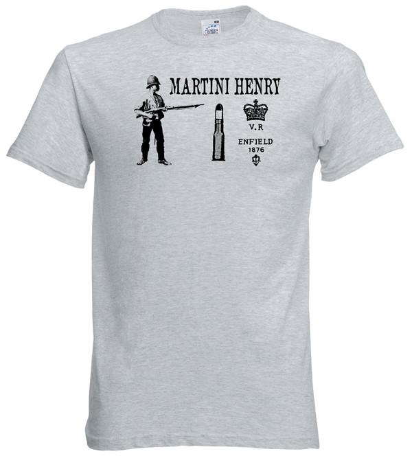 Martini Henry Rifle T Shirt T Shirts Redheaded T Shirts Small Grey