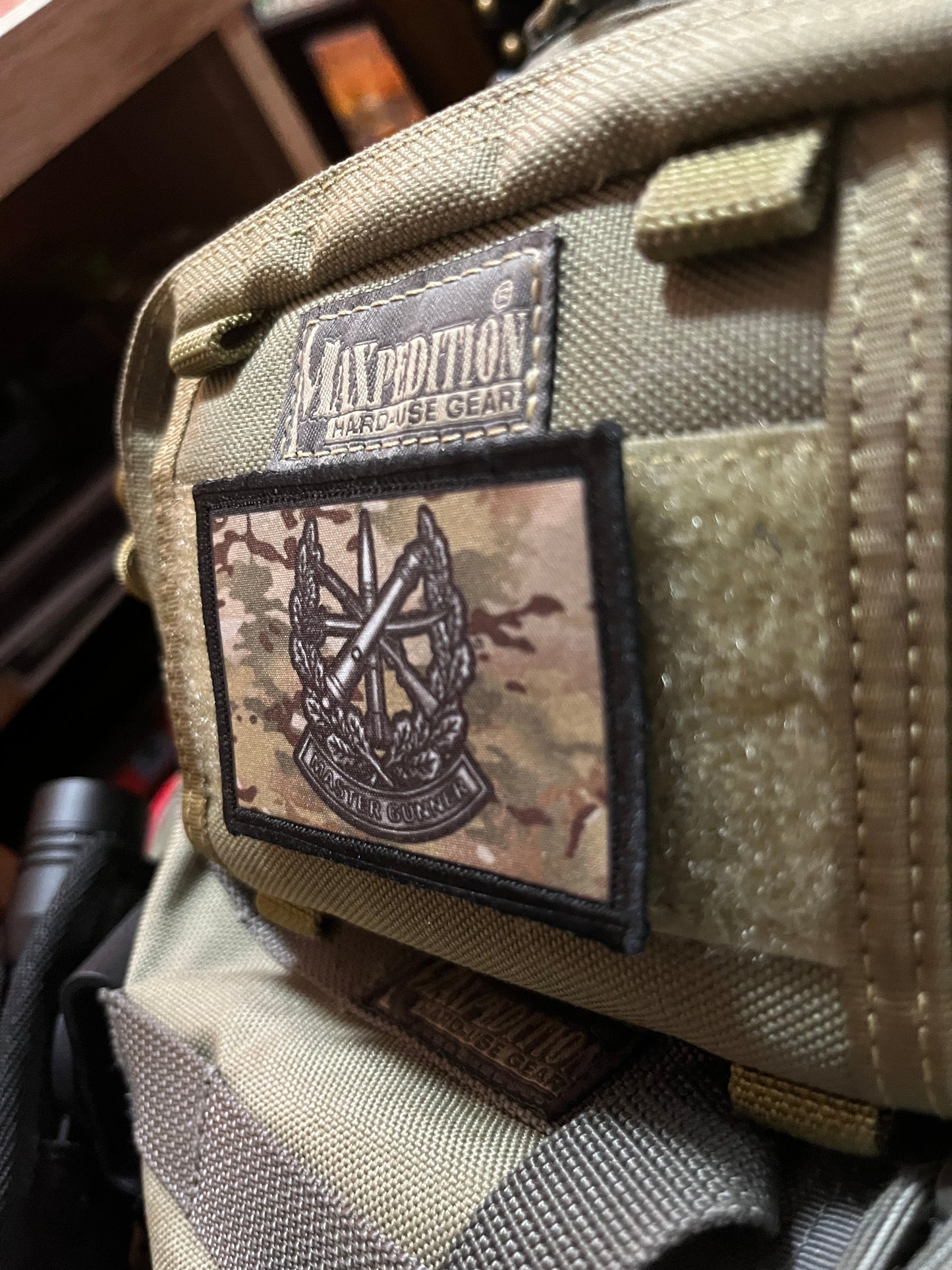 Master Gunner Multicam Morale Patch Morale Patches Redheaded T Shirts