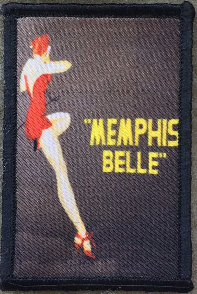 Memphis Belle WWII Bomber Nose Art Pin Up Girl Morale Patch Morale Patches Redheaded T Shirts