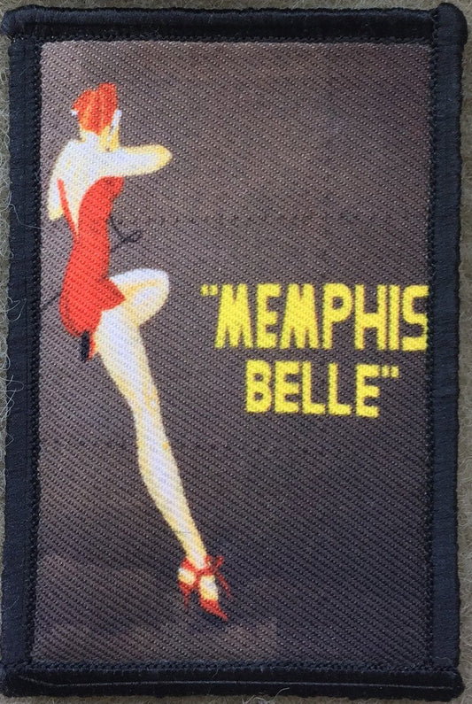 Memphis Belle WWII Bomber Nose Art Pin Up Girl Morale Patch Morale Patches Redheaded T Shirts