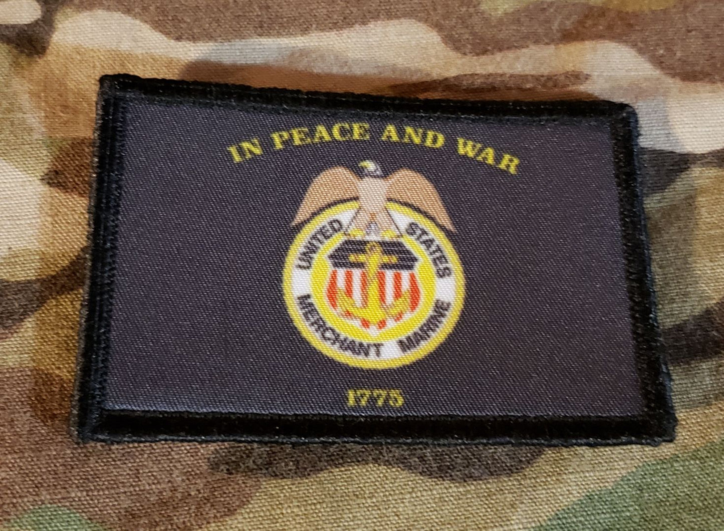 Merchant Marine Crest Morale Patch Morale Patches Redheaded T Shirts