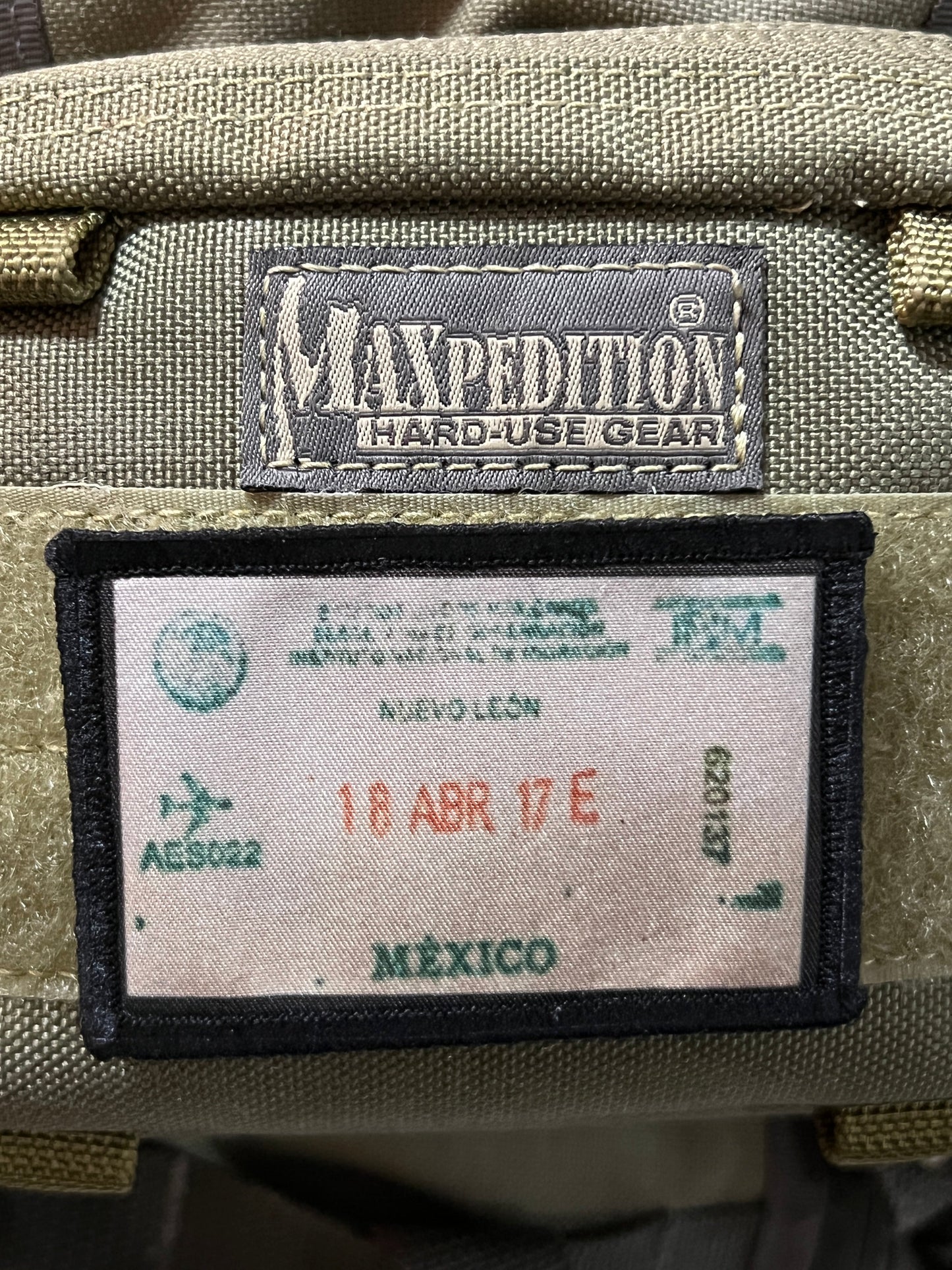 Mexico Passport Stamp Morale Patch 2x3" Morale Patches Redheaded T Shirts