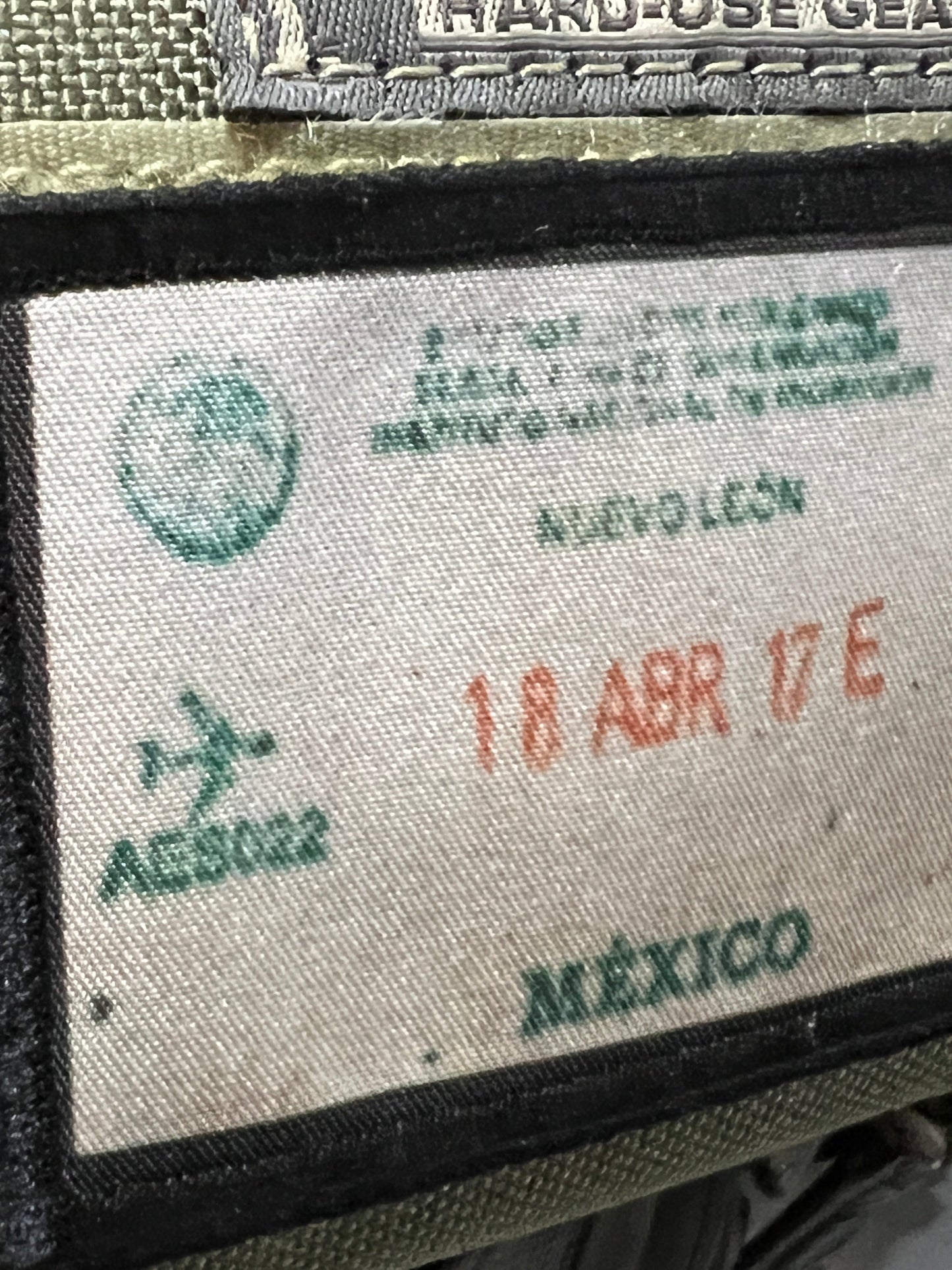 Mexico Passport Stamp Morale Patch 2x3" Morale Patches Redheaded T Shirts