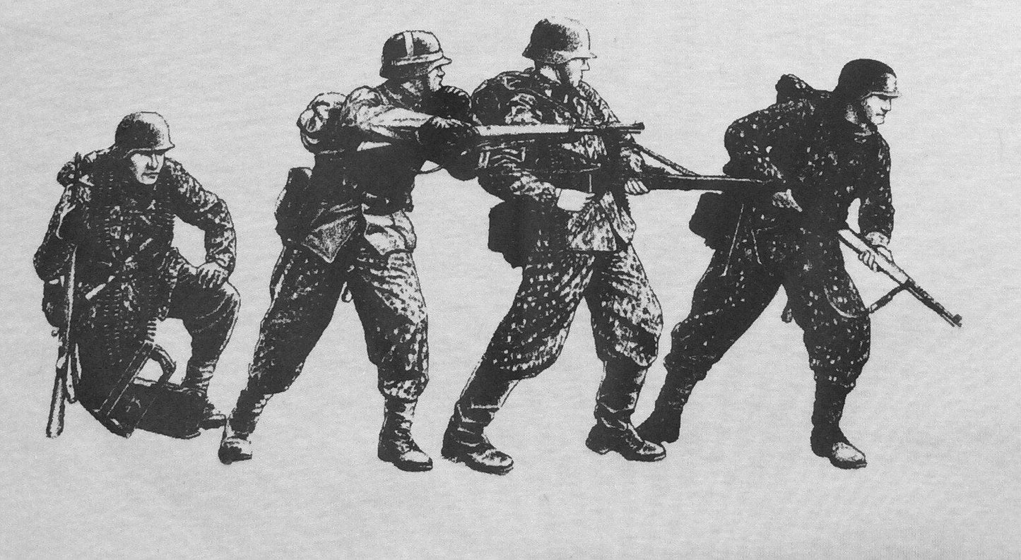 MG42 Team in Dot Camo T Shirt T Shirts Redheaded T Shirts