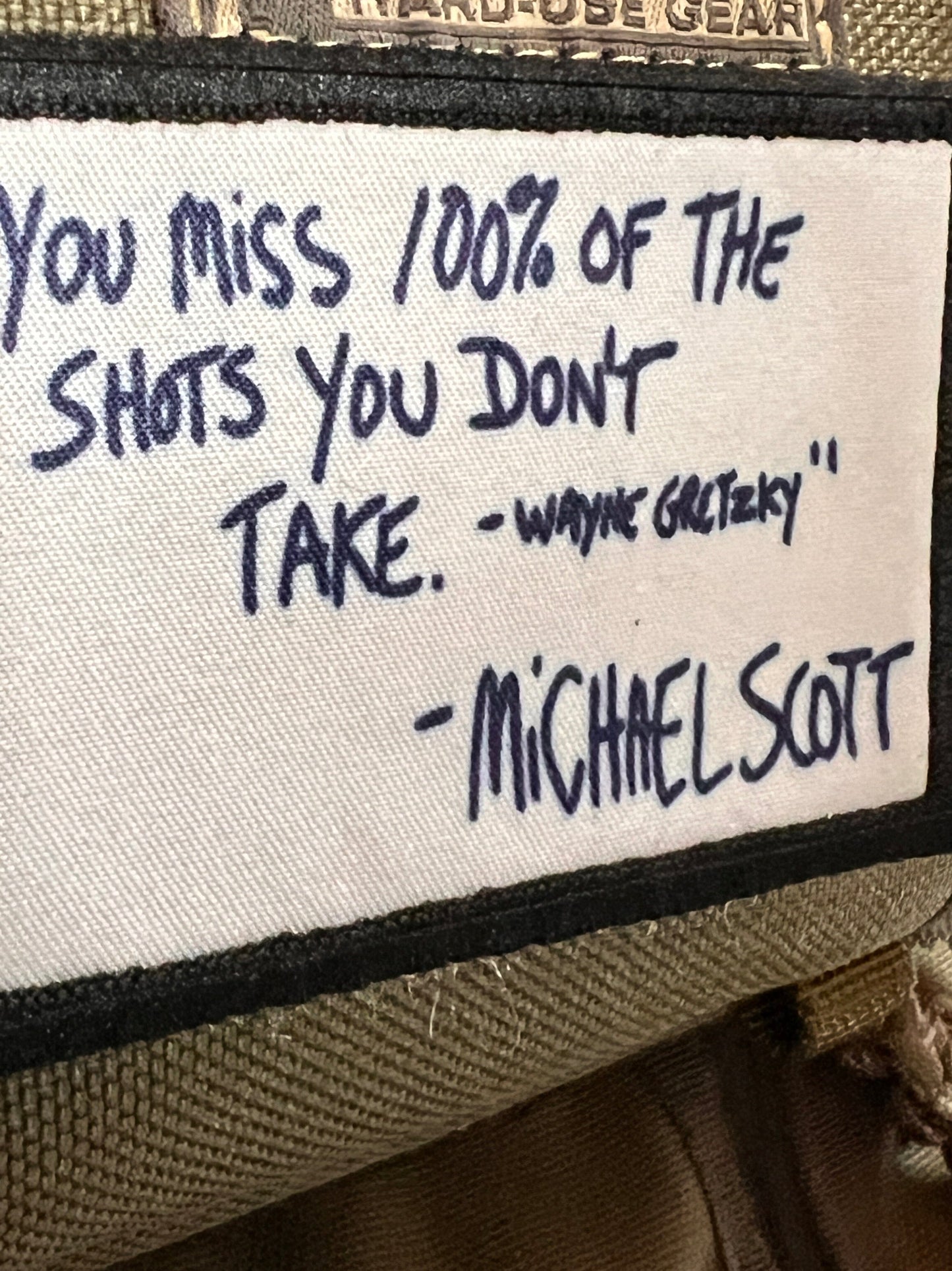 Michael Scott Gretzky Quote The Office Morale Patch Morale Patches Redheaded T Shirts