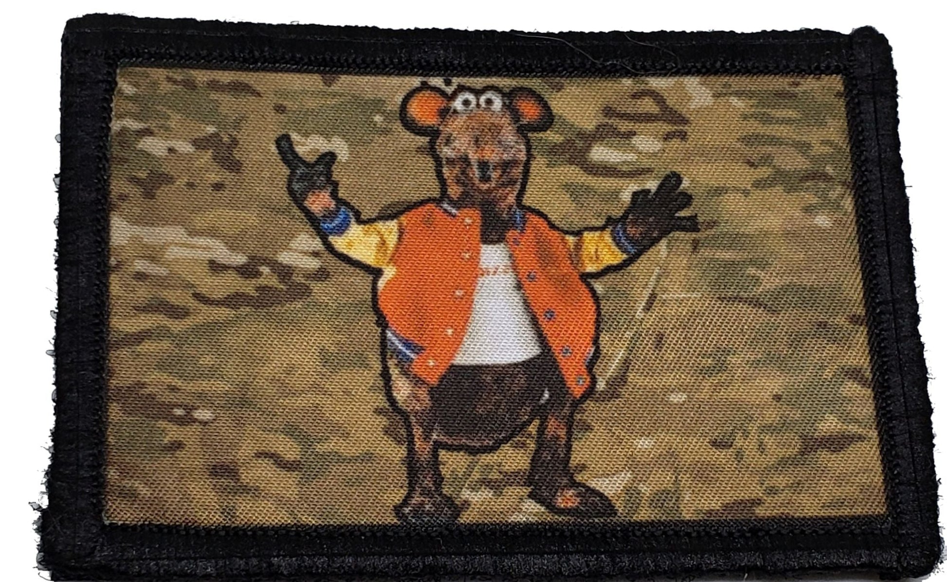 Muppets Rizzo the Rat Multicam Morale Patch Morale Patches Redheaded T Shirts