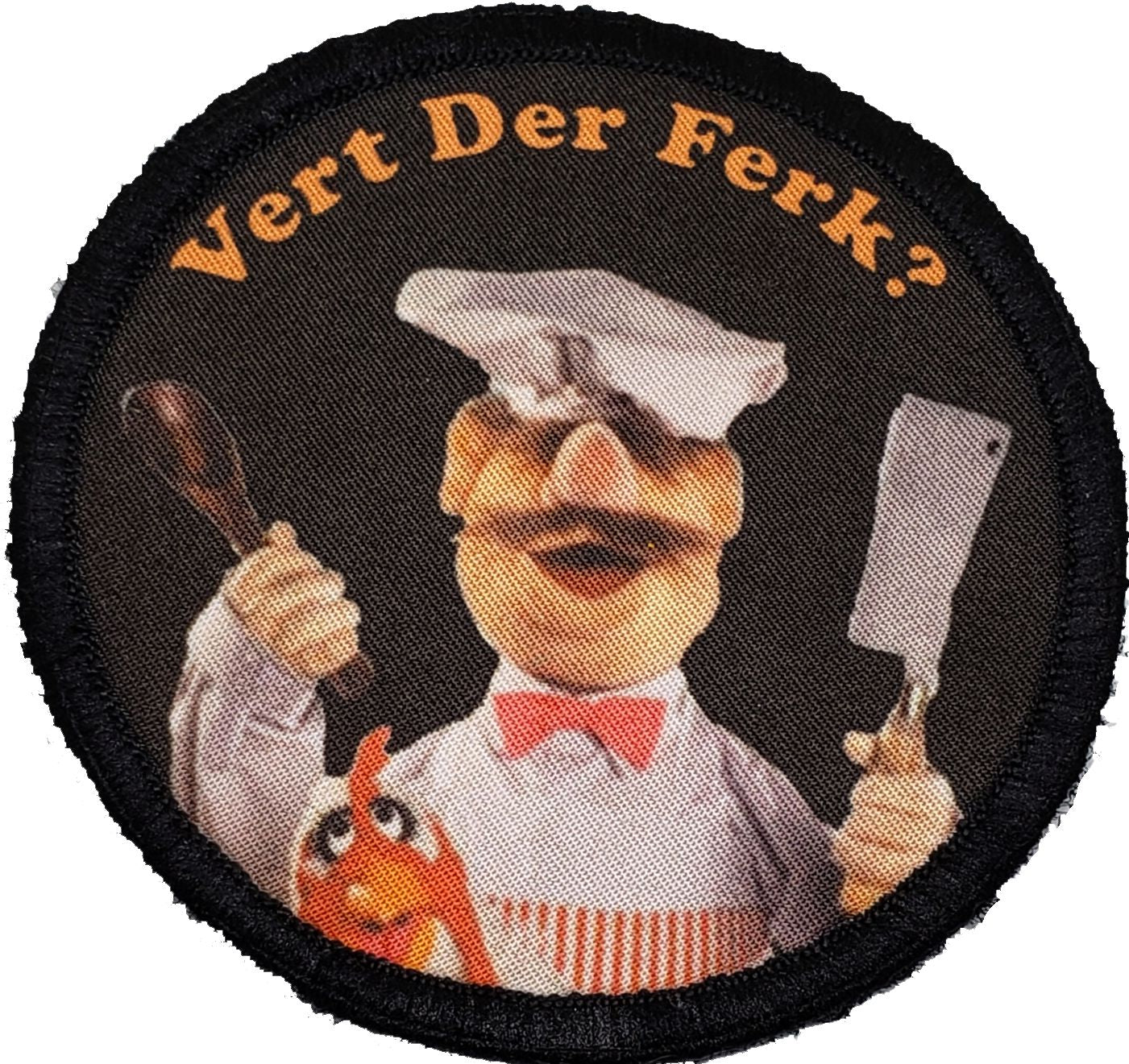 Muppets Swedish Chef Vert Der Frek Morale Patch Morale Patches Redheaded T Shirts