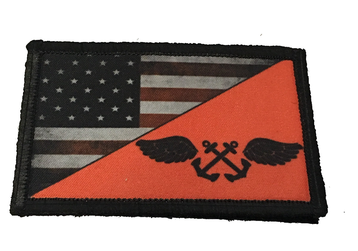 NAVY Red Shirt USA Flag Morale Patch Morale Patches Redheaded T Shirts