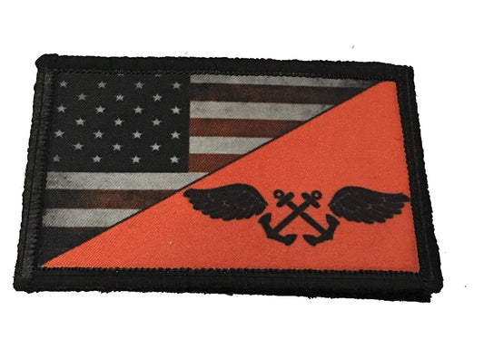 NAVY Red Shirt USA Flag Morale Patch Morale Patches Redheaded T Shirts