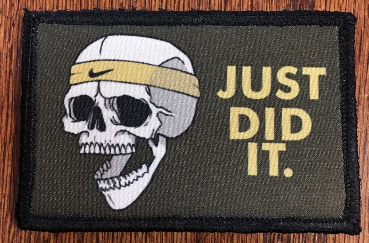Nike Just DID It Morale Patch Morale Patches Redheaded T Shirts