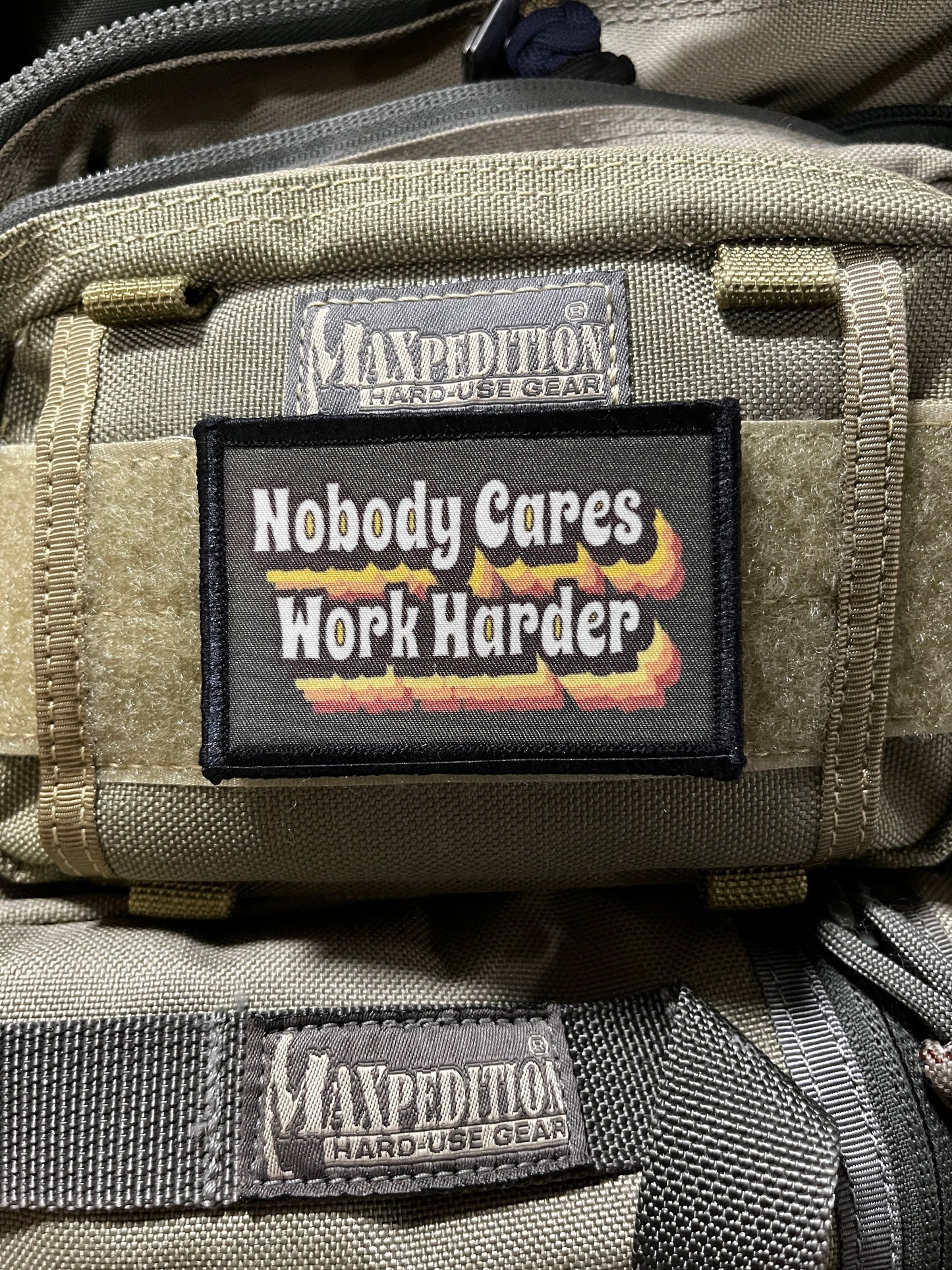 Nobody Cares Work Harder Morale Patch Morale Patches Redheaded T Shirts