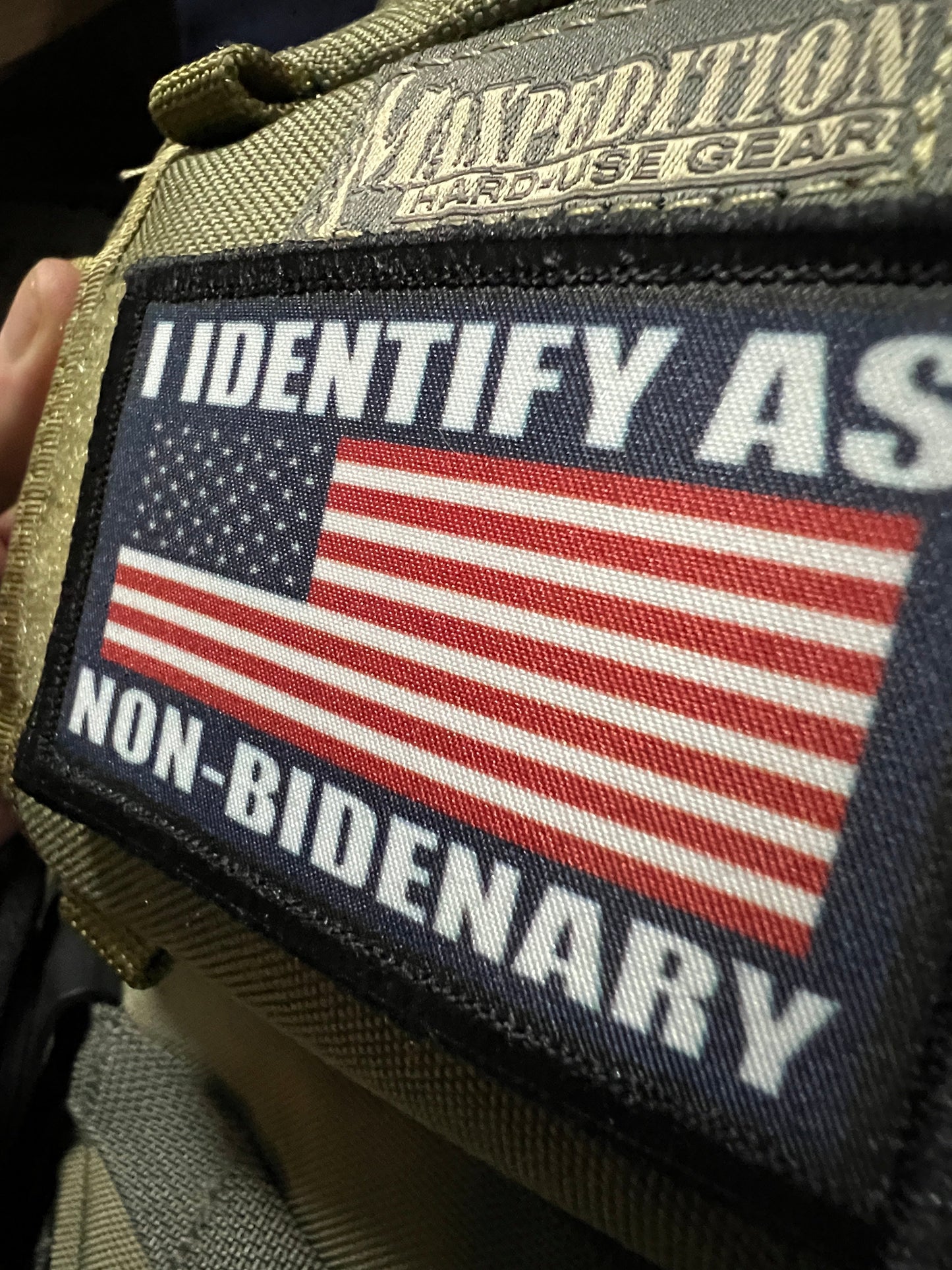 Non-Bidenary Morale Patch Morale Patches Redheaded T Shirts