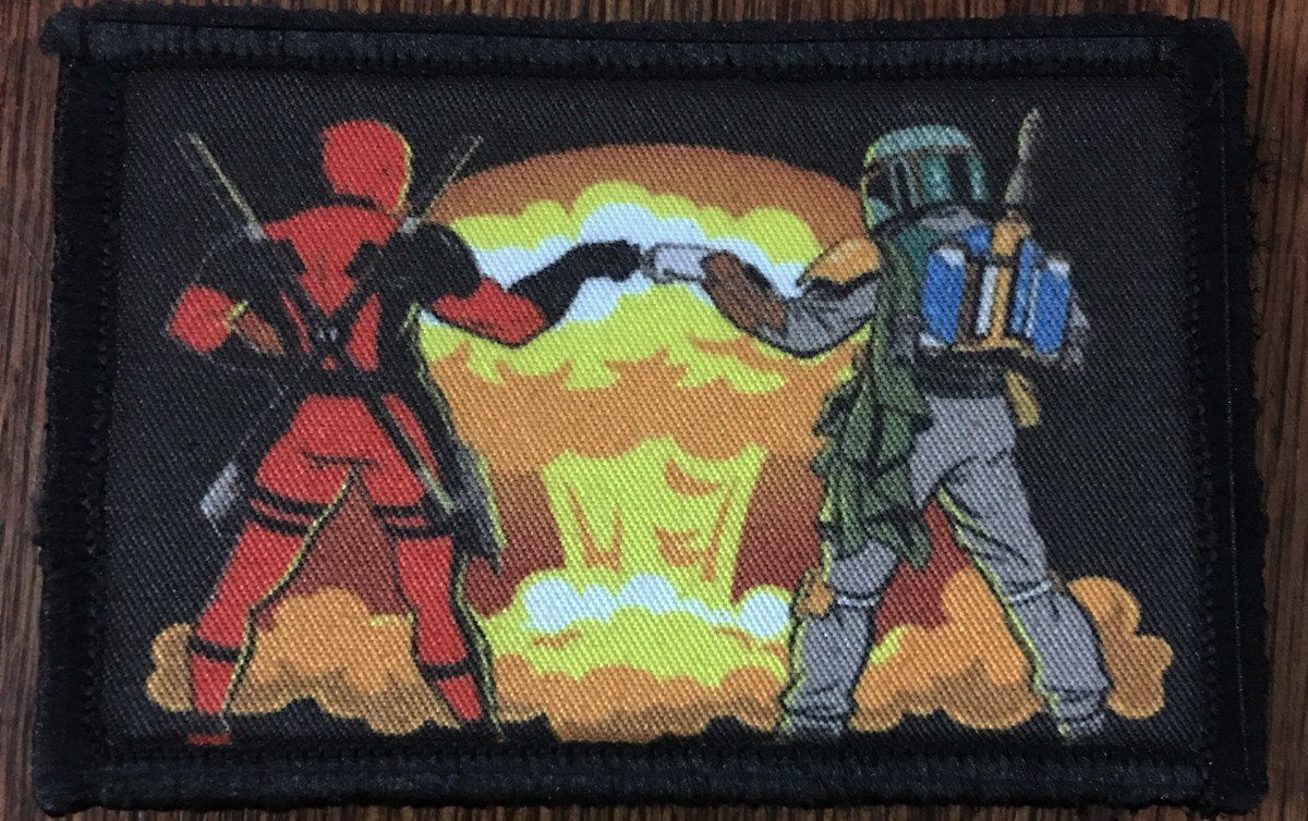 Nuclear Bomb Deadpool Boba Fett Morale Patch Morale Patches Redheaded T Shirts