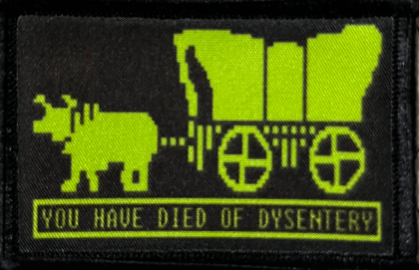 Oregon Trail You Have Died of Dysentery Morale Patch Morale Patches Redheaded T Shirts
