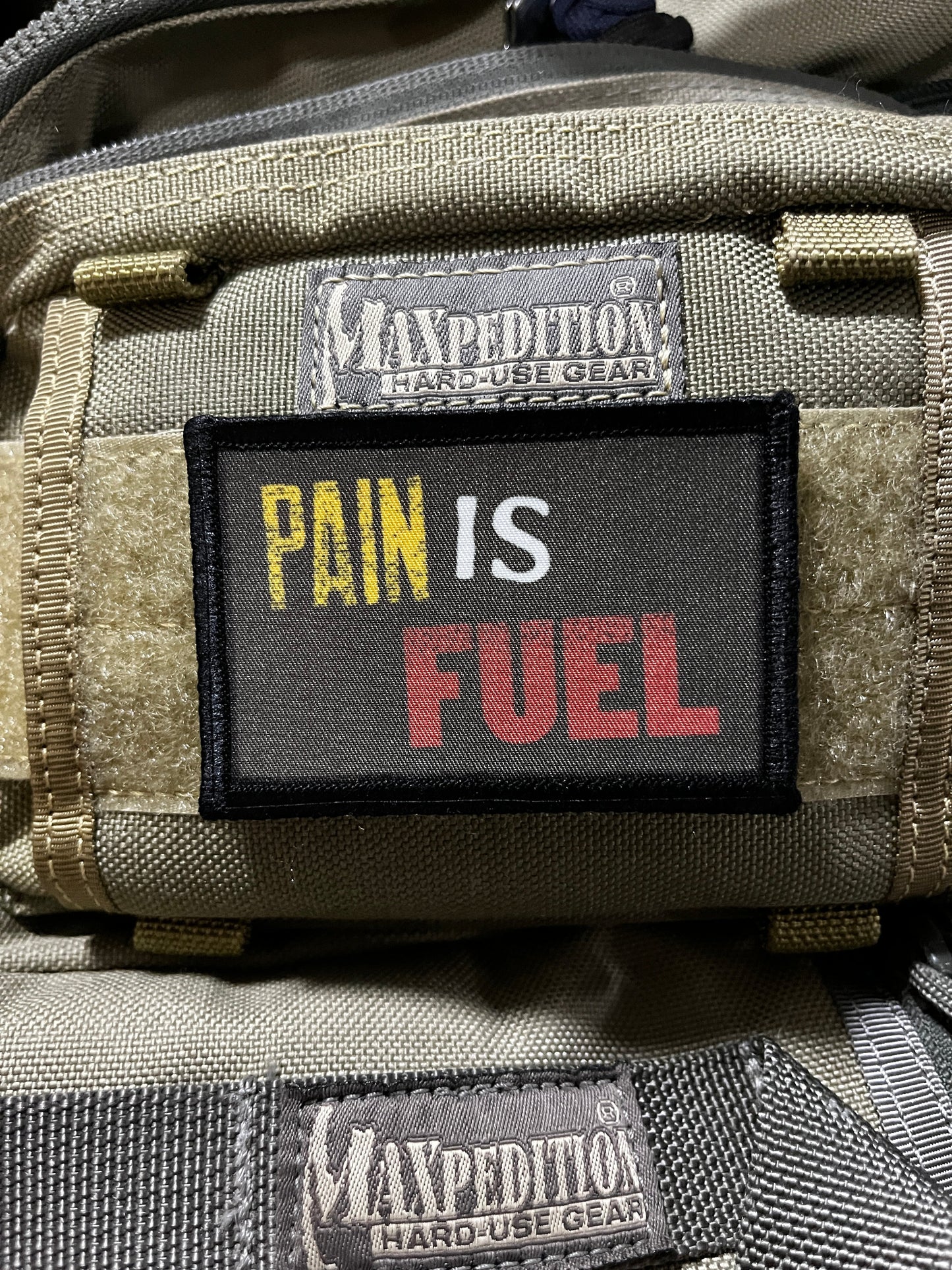 Pain is Fuel Morale Patch Morale Patches Redheaded T Shirts