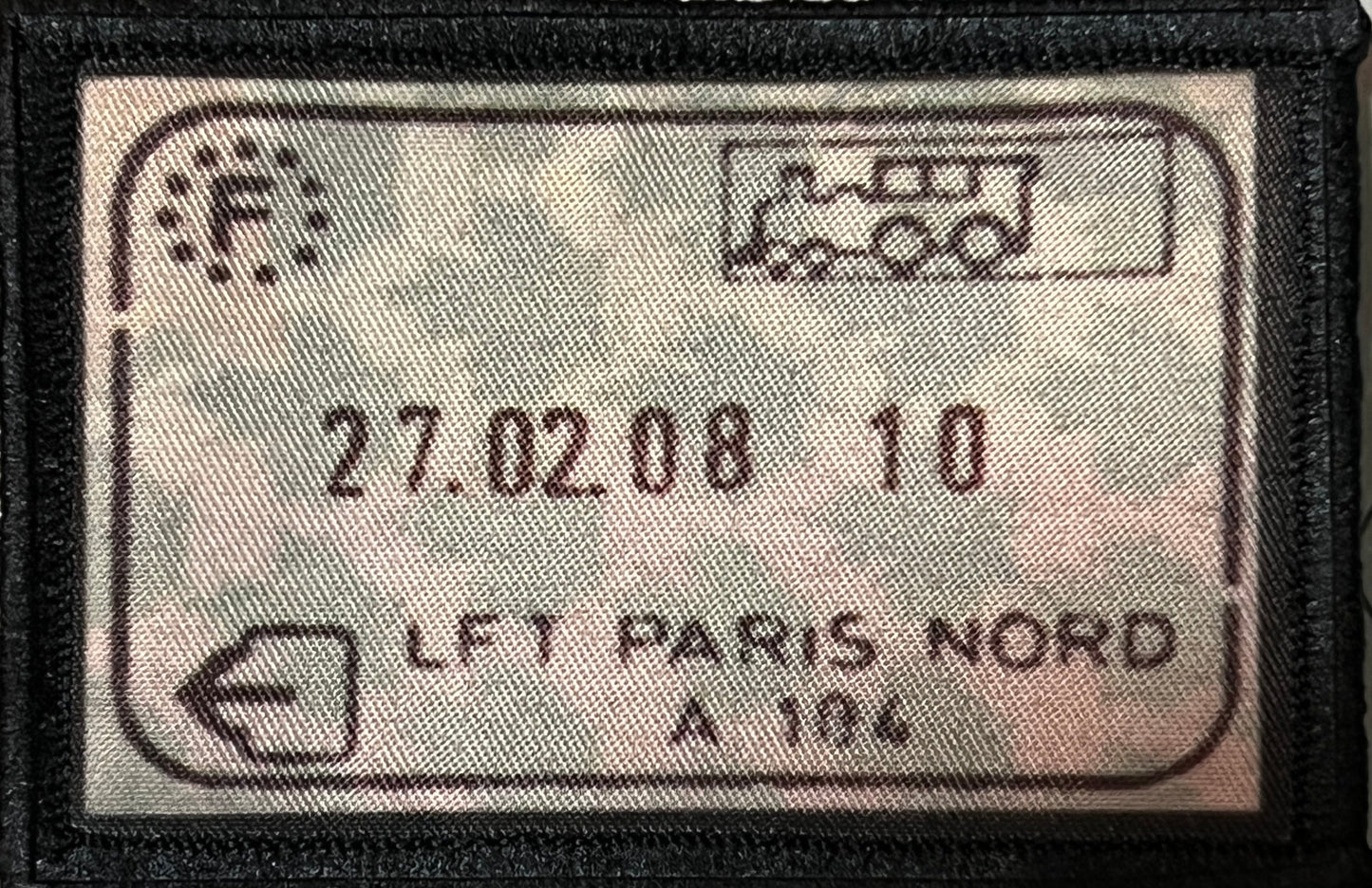 Paris, France Passport Stamp Morale Patch 2x3" Morale Patches Redheaded T Shirts
