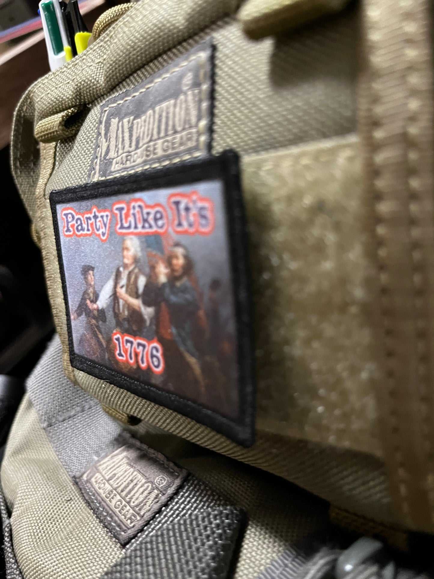 Party Like it's 1776 Morale Patch Morale Patches Redheaded T Shirts