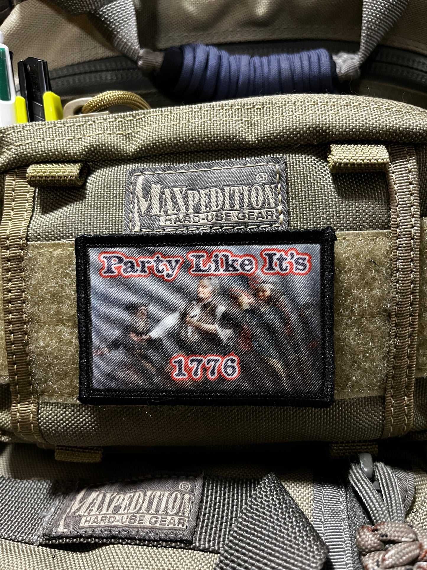 Party Like it's 1776 Morale Patch Morale Patches Redheaded T Shirts