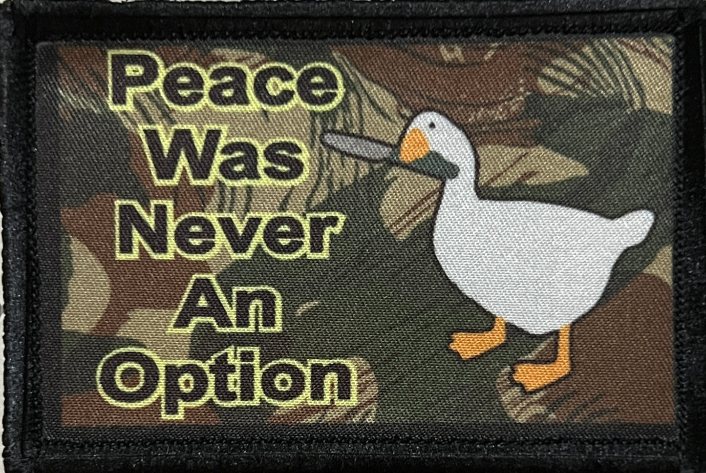 Peace Was Never an Option Morale Patch Morale Patches Redheaded T Shirts