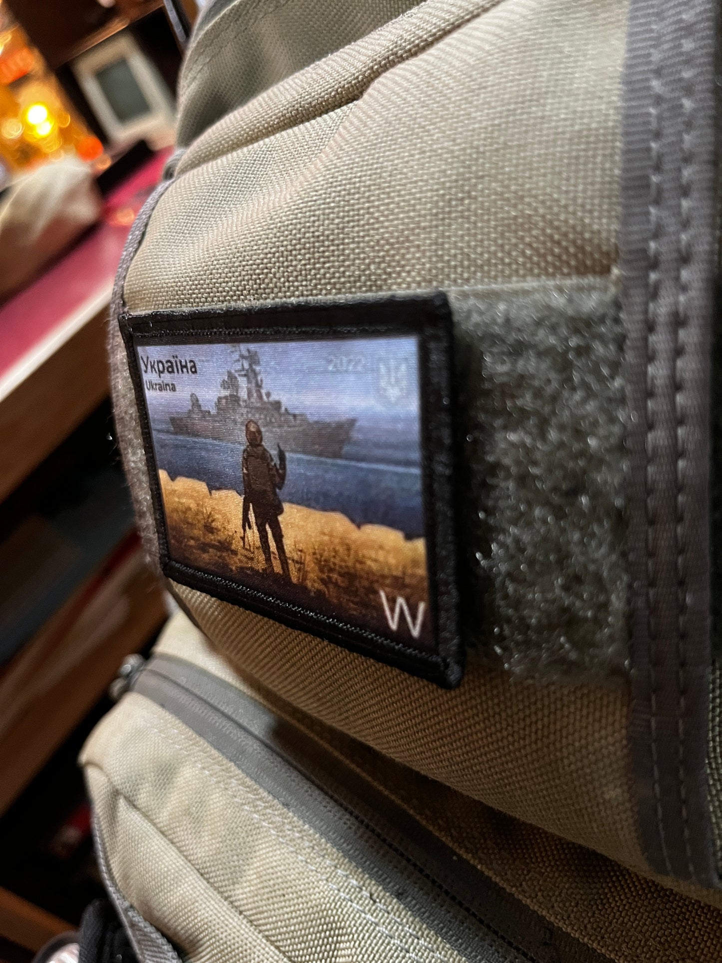 Postage Stamp Russian Warship Go F Yourself Morale Patch Morale Patches Redheaded T Shirts