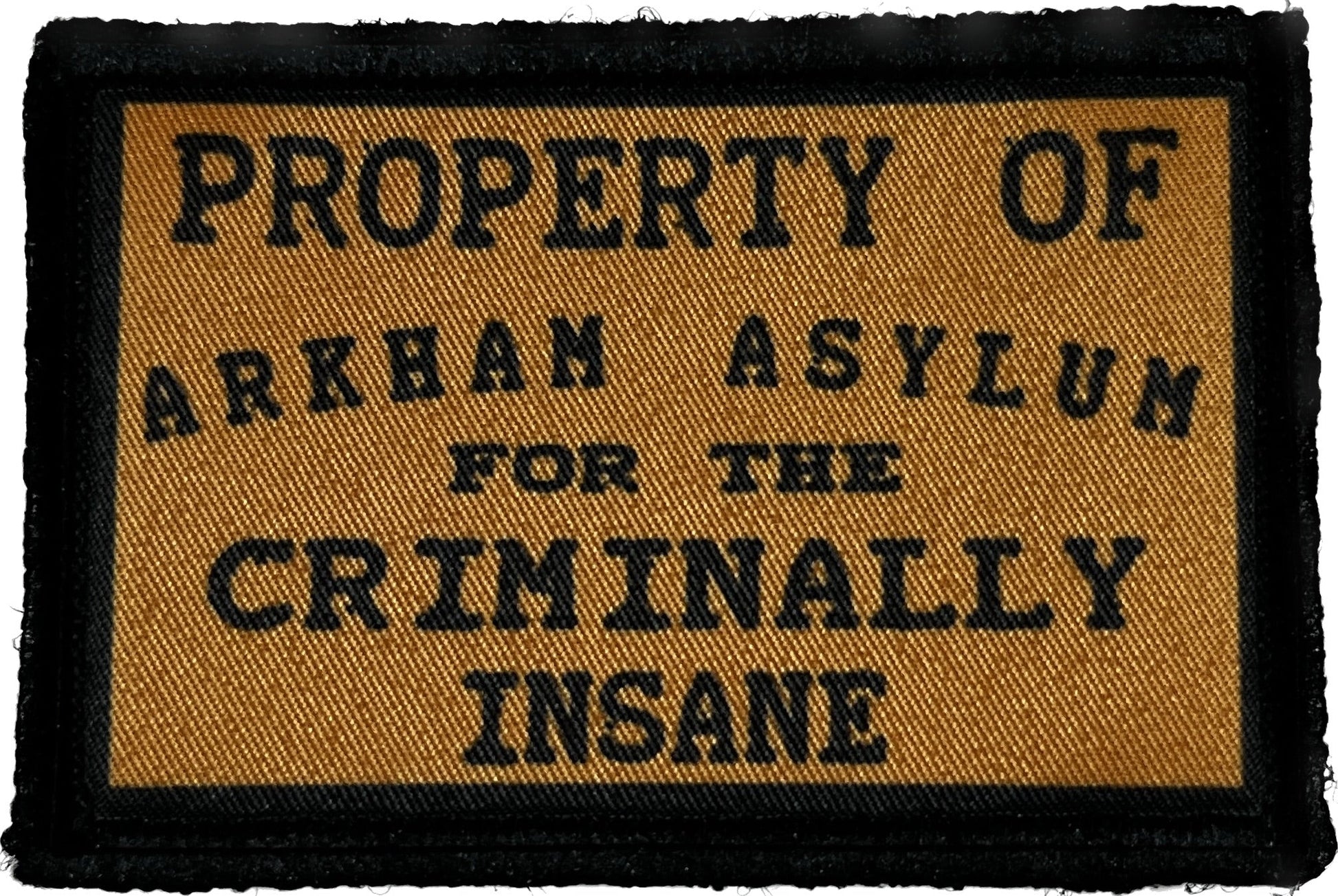 Property of Arkham Asylum Morale Patch Morale Patches Redheaded T Shirts