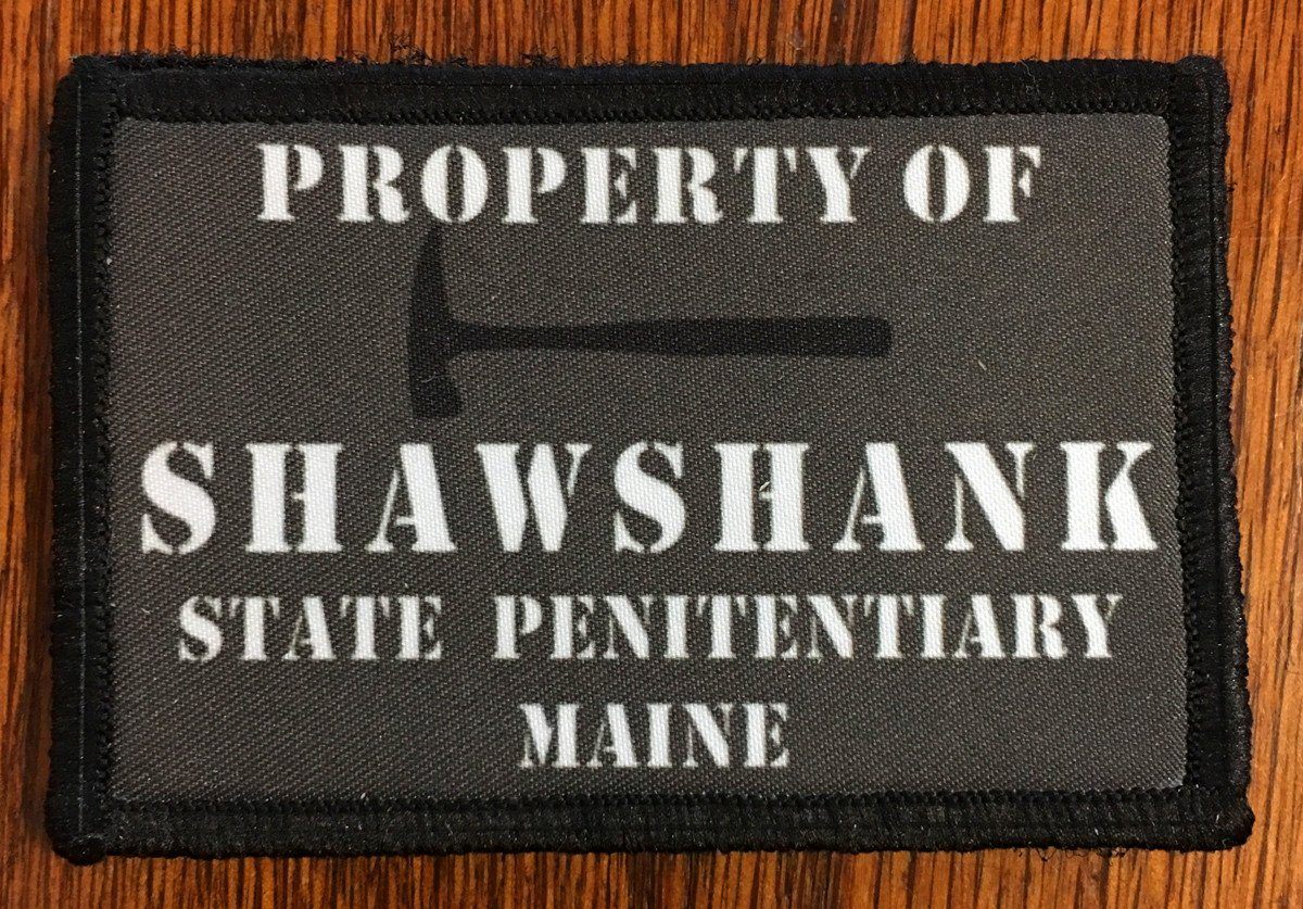 Property of Shawshank Penitentiary Morale Patch Morale Patches Redheaded T Shirts