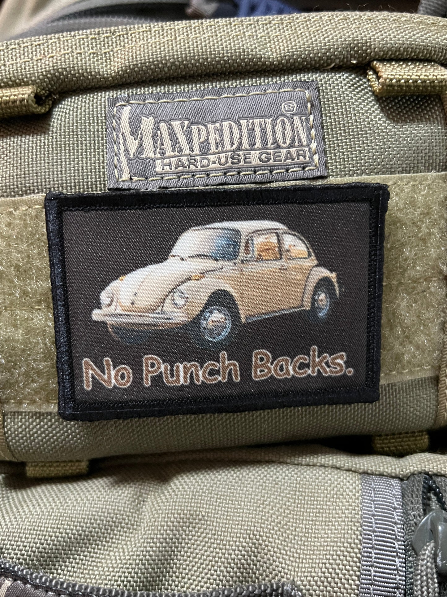 Punch Buggy No Punch Back Morale Patch Morale Patches Redheaded T Shirts