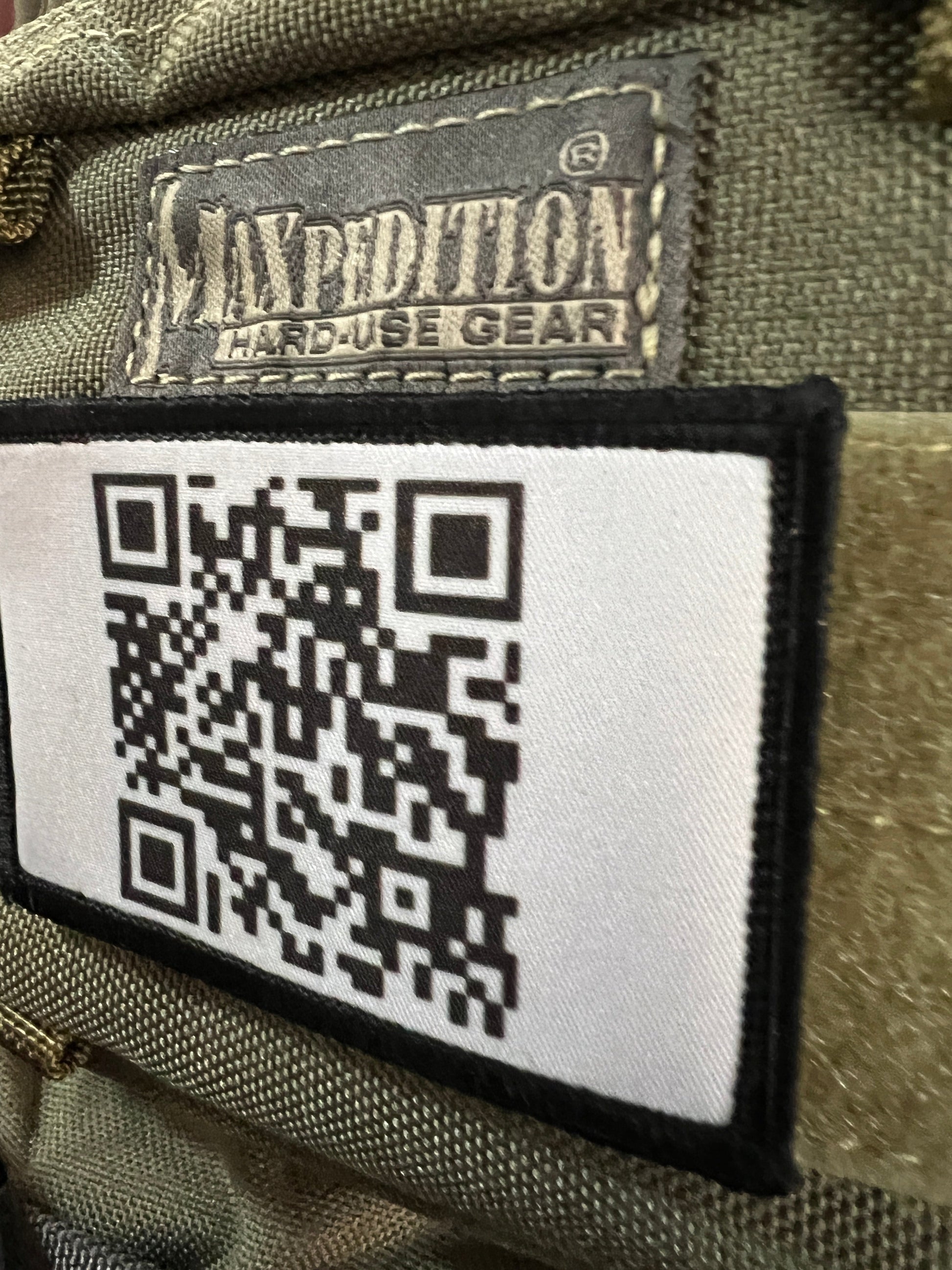 Ric Roll QR code velcro Morale Patch