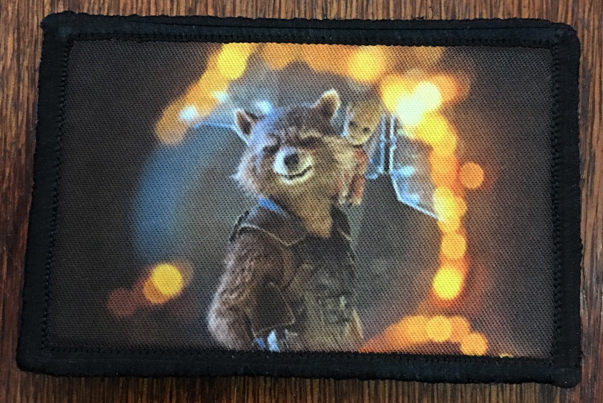 Rocket Raccoon Guardians of the Galaxy Morale Patch Morale Patches Redheaded T Shirts 