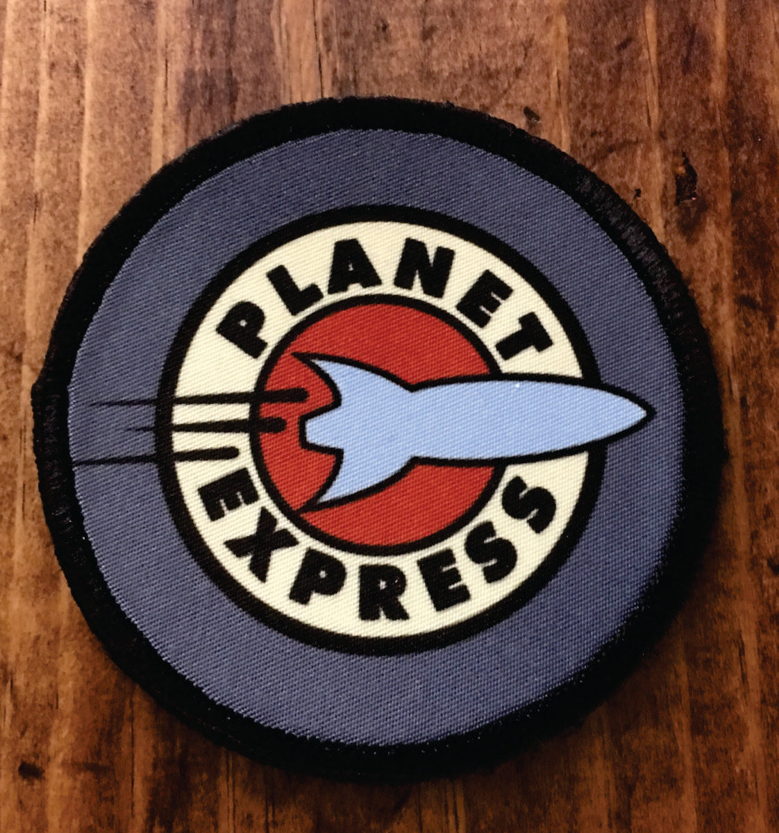 ROUND Futurama Planet Express Morale Patch Morale Patches Redheaded T Shirts
