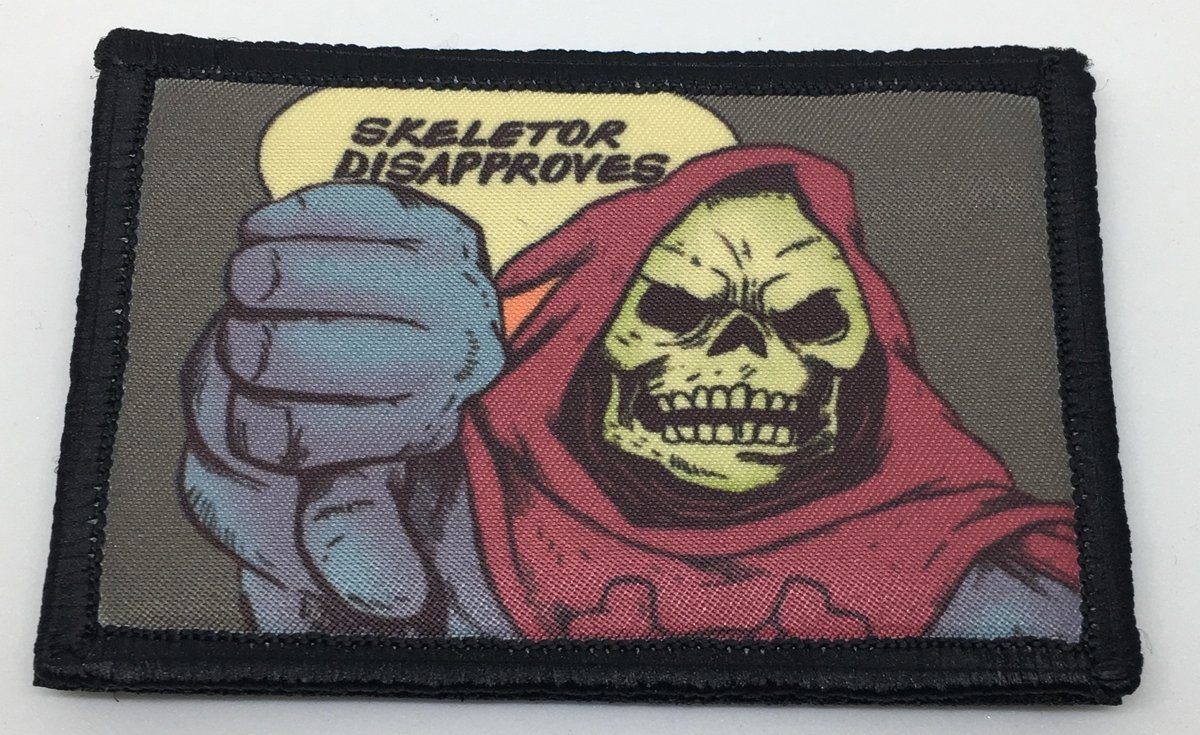 Skeletor Disapproves Morale Patch Morale Patches Redheaded T Shirts