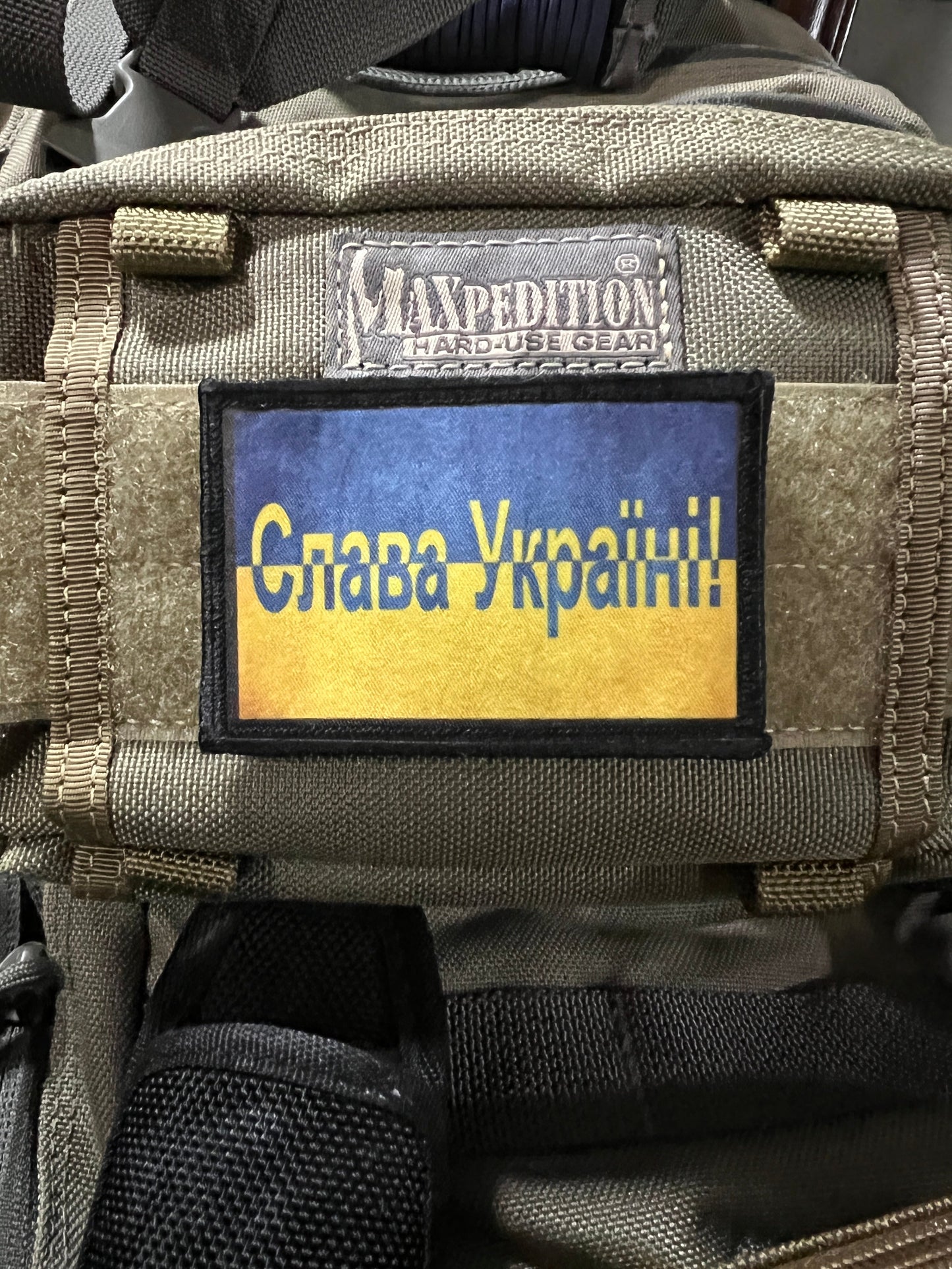 Slava Ukraini! Ukraine Flag Morale Patch Morale Patches Redheaded T Shirts 