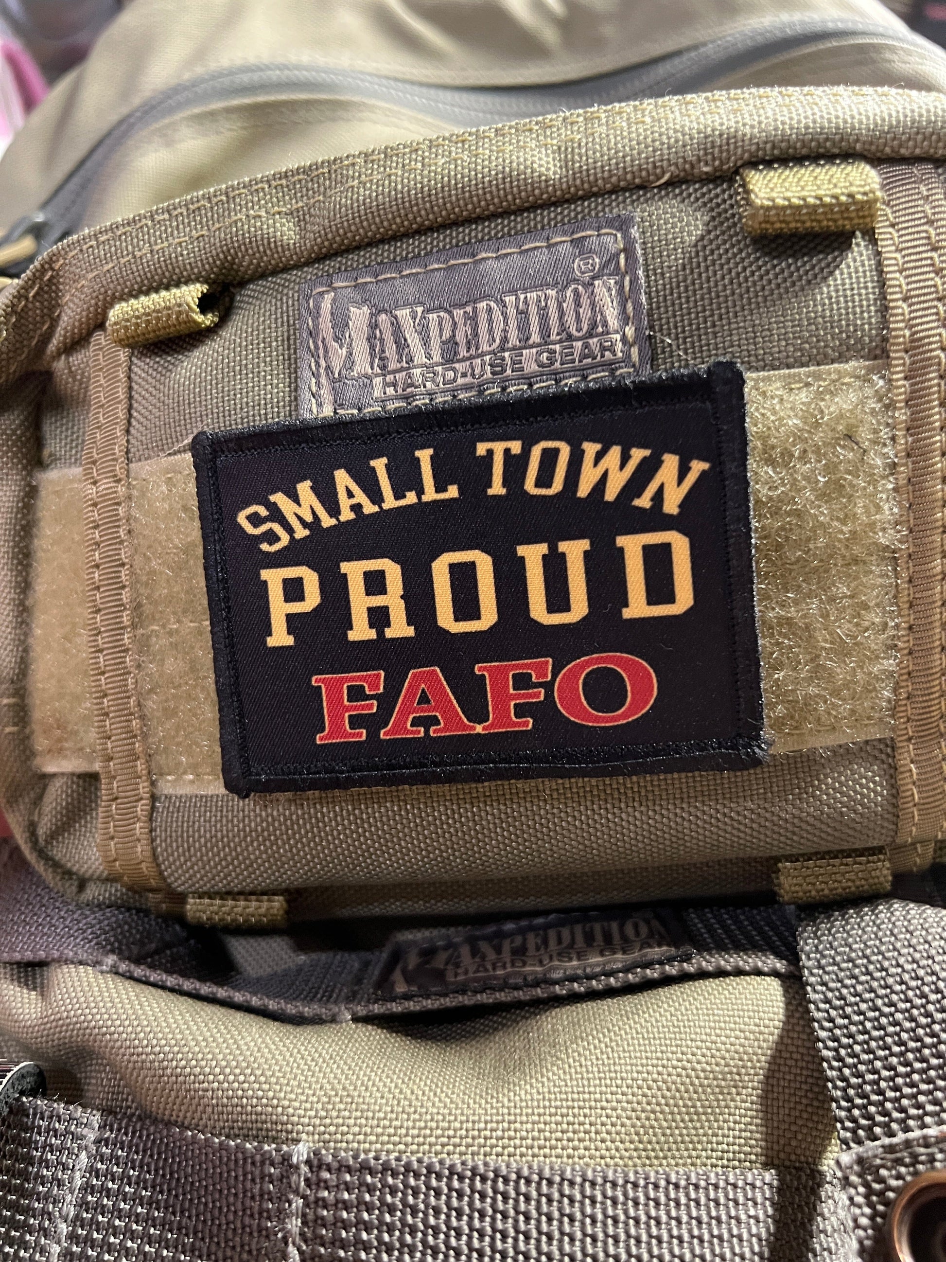 Small Town Proud FAFO Morale Patch Morale Patches Redheaded T Shirts