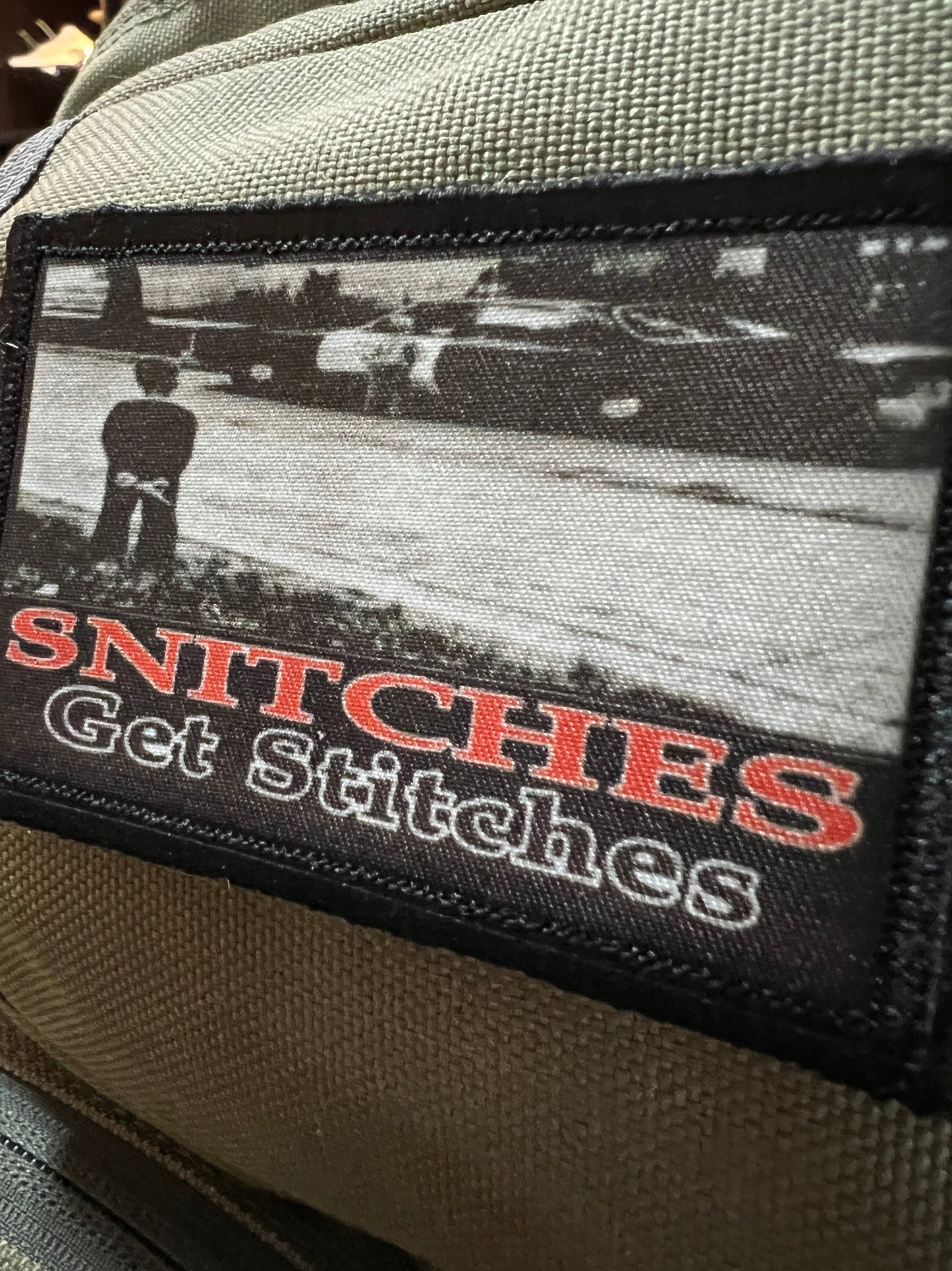 Snitches Get Stitches Morale Patch Morale Patches Redheaded T Shirts