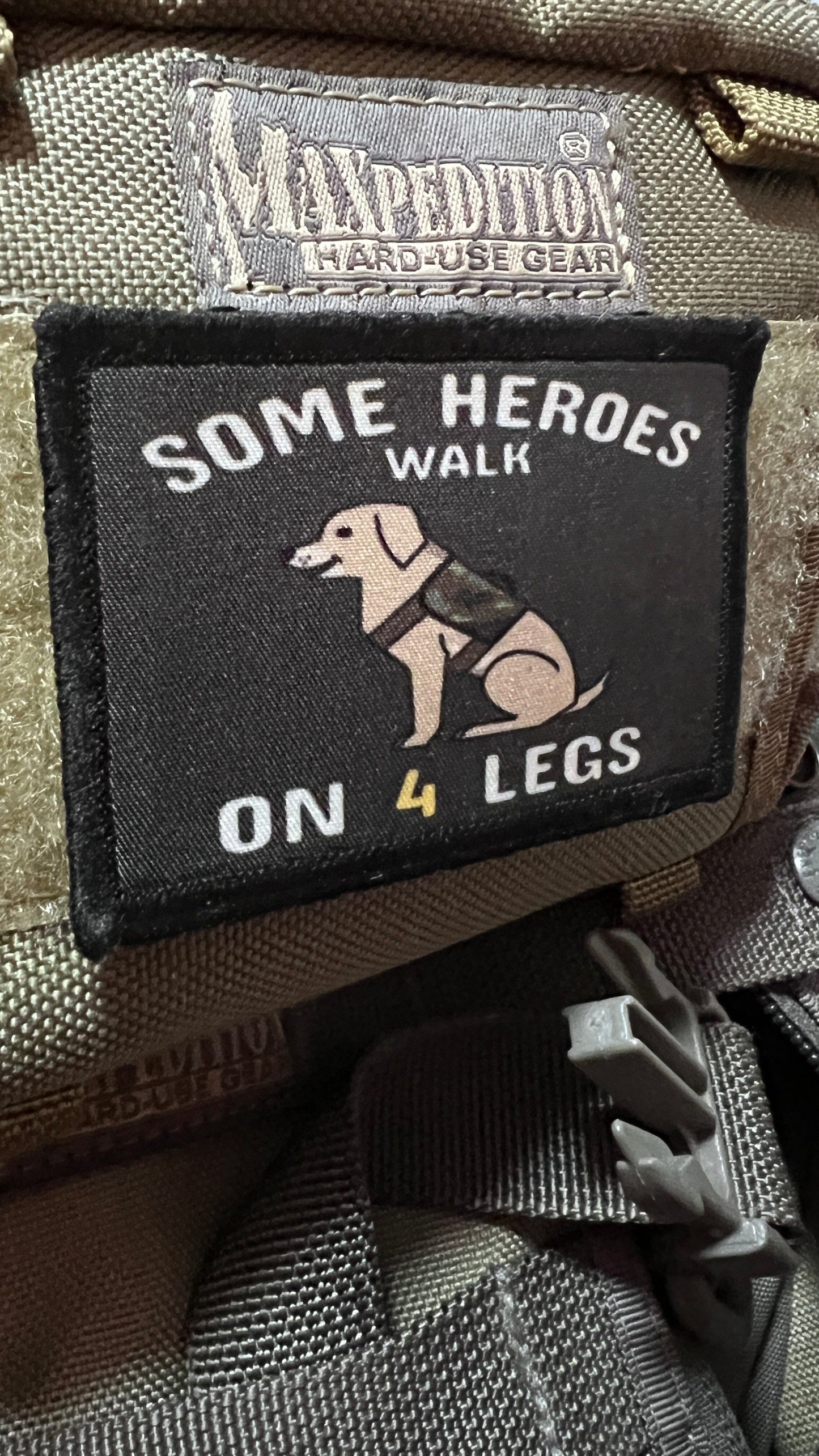 Some Heroes Walk on 4 Legs Service Dog Morale Patch Morale Patches Redheaded T Shirts