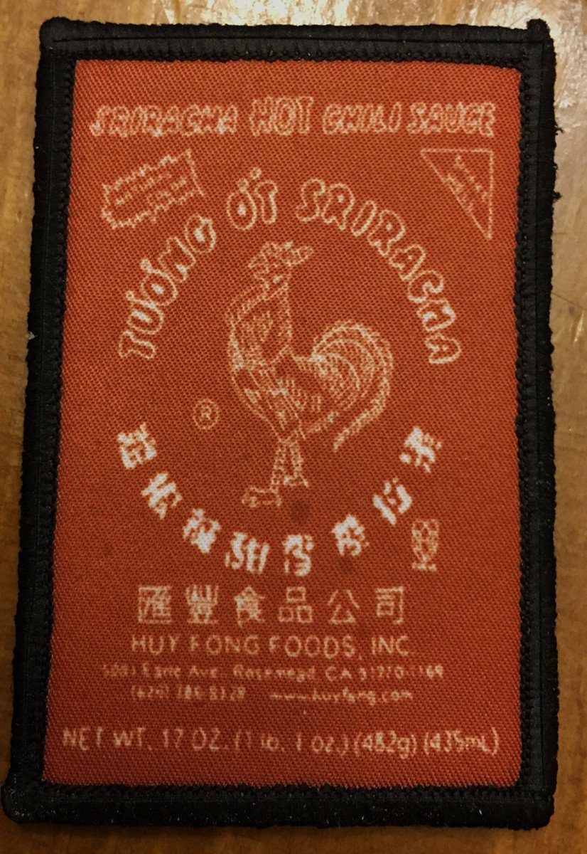 Sriracha Hot Sauce Morale Patch Morale Patches Redheaded T Shirts
