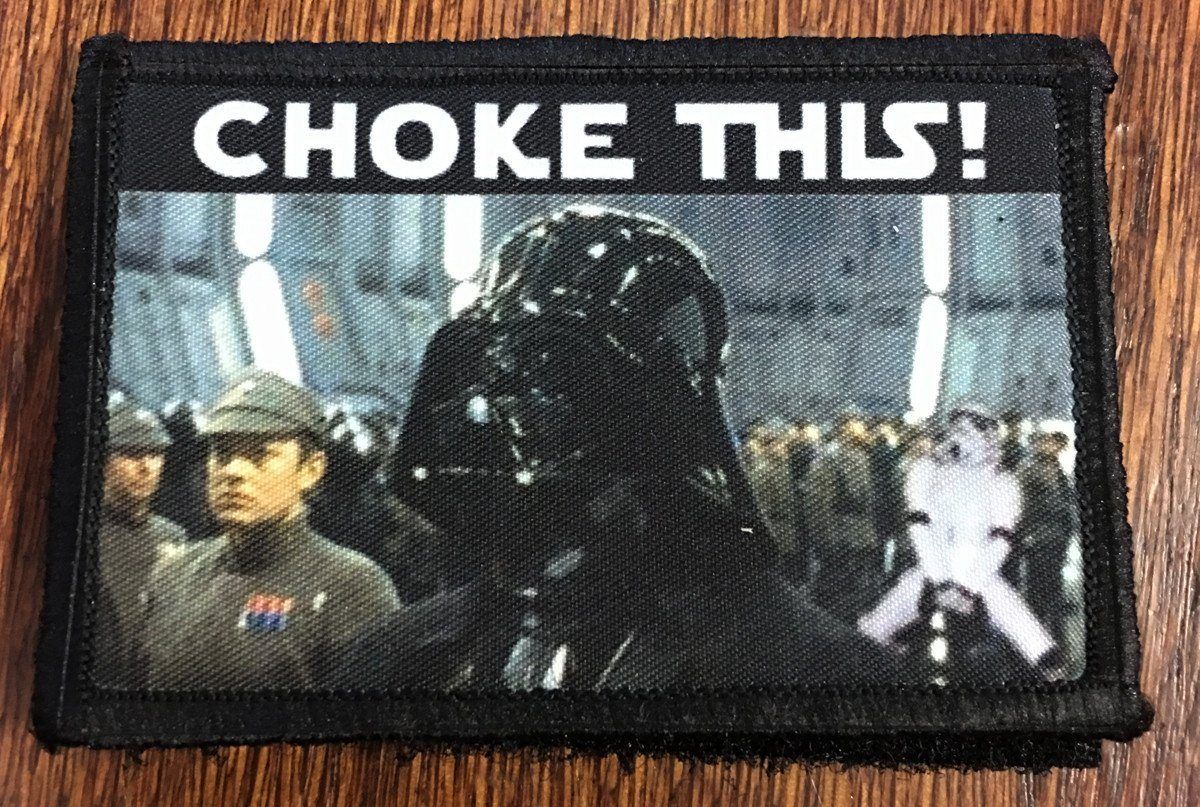Star Wars 'Choke This' Stormtrooper Morale Patch Morale Patches Redheaded T Shirts