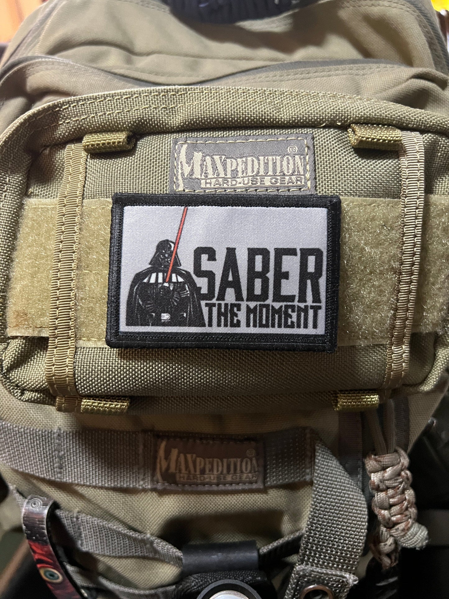 Star Wars Darth Vader Saber the Moment Morale Patch Morale Patches Redheaded T Shirts