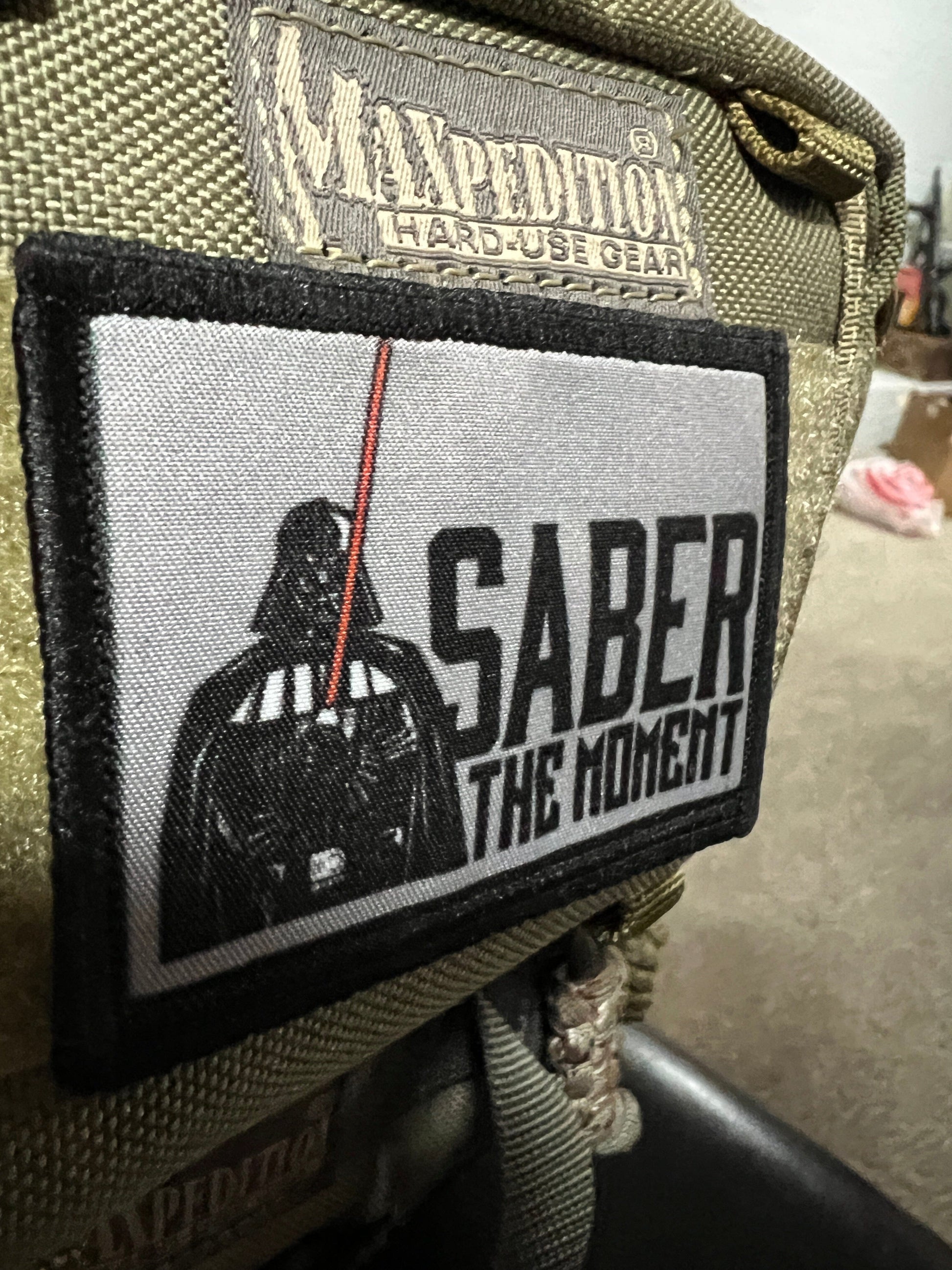 Star Wars Darth Vader Saber the Moment Morale Patch Morale Patches Redheaded T Shirts