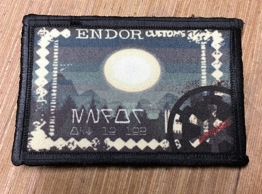 Star Wars Endor Passport Stamp Morale Patch Morale Patches Redheaded T Shirts