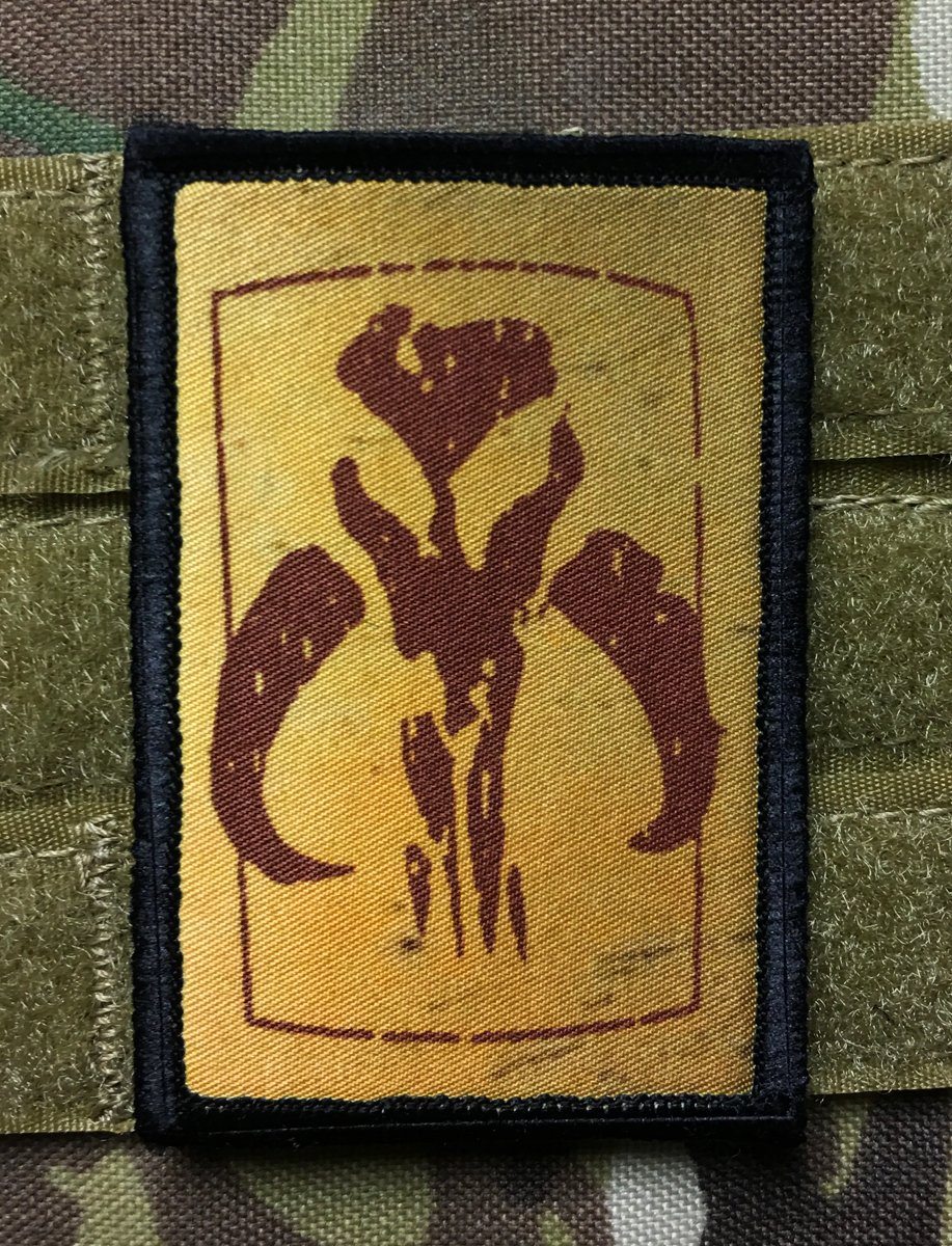 Star Wars Mandalorian Bounty Hunter Crest Velcro Morale Patch Morale Patches Redheaded T Shirts