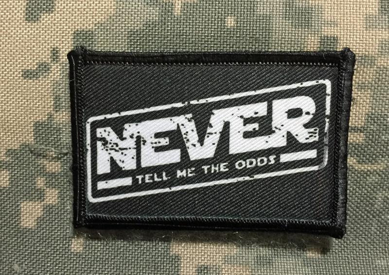 Star Wars Never Tell Me The Odds Morale Patch Morale Patches Redheaded T Shirts